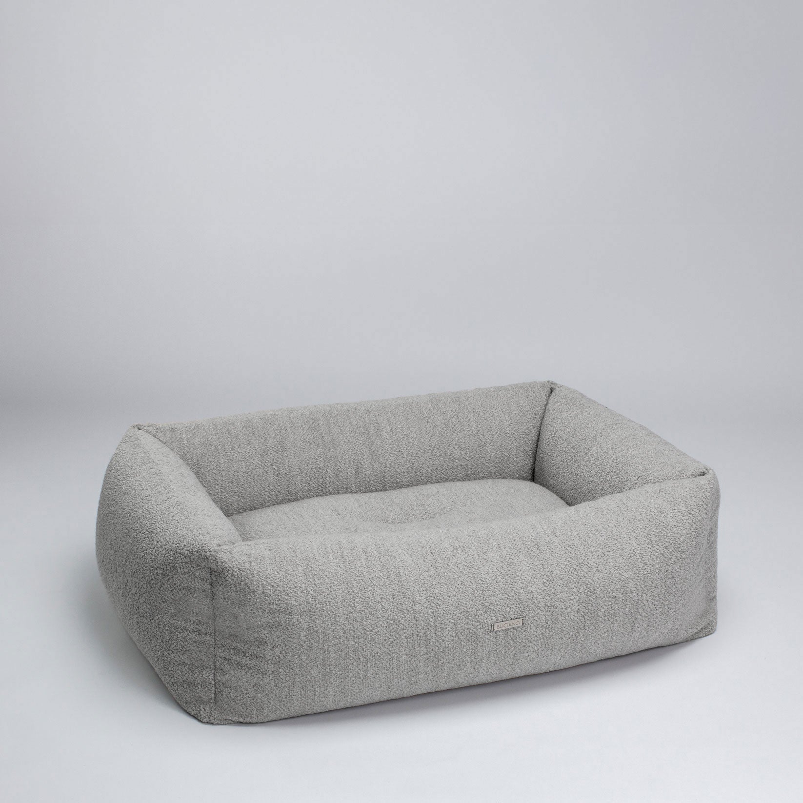 BUCIANO Hundebett Kari Stahlgrau Hundekissen waschbar