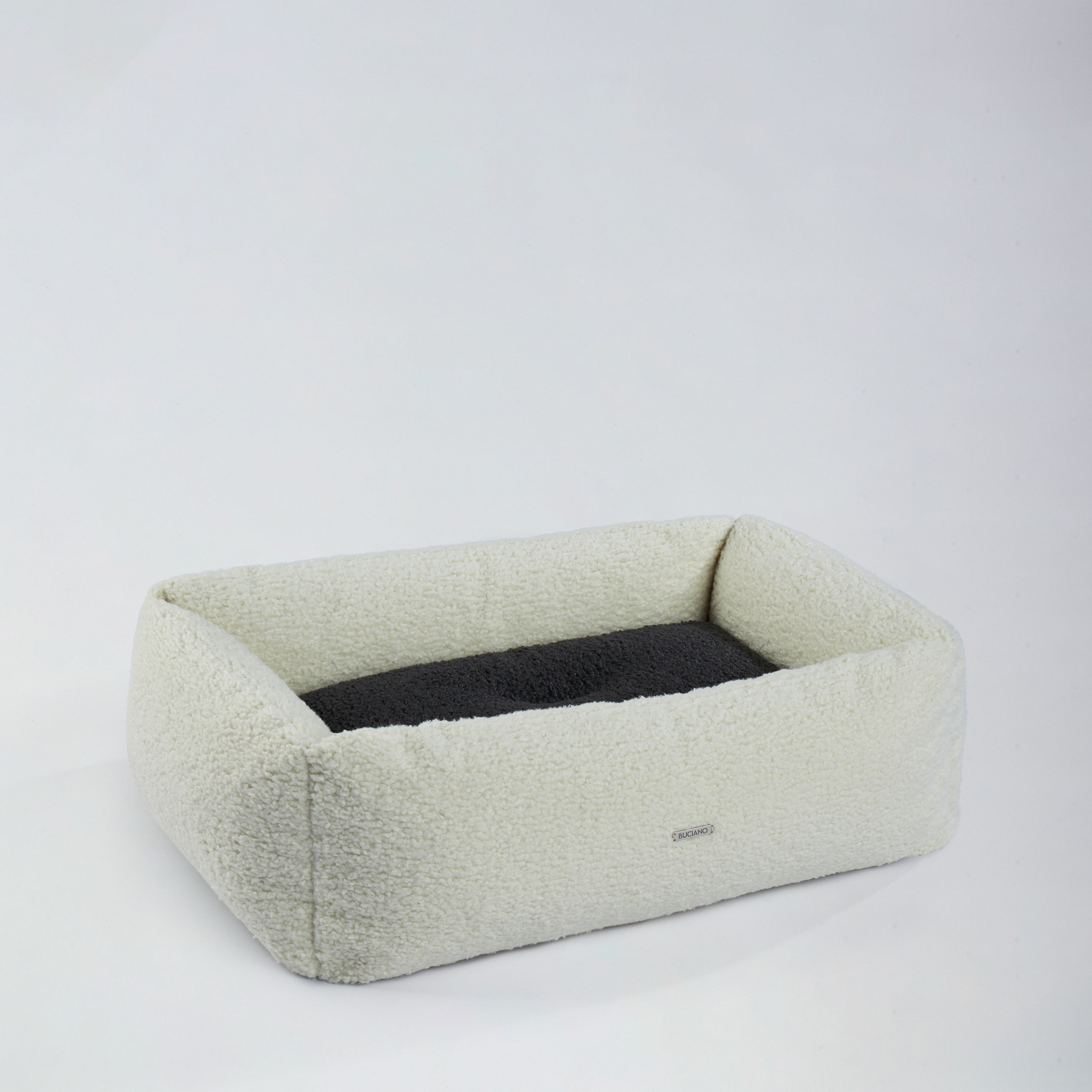 BUCIANO Hundebett Oreo Wollweiß Hochwertiges Design Hundebett