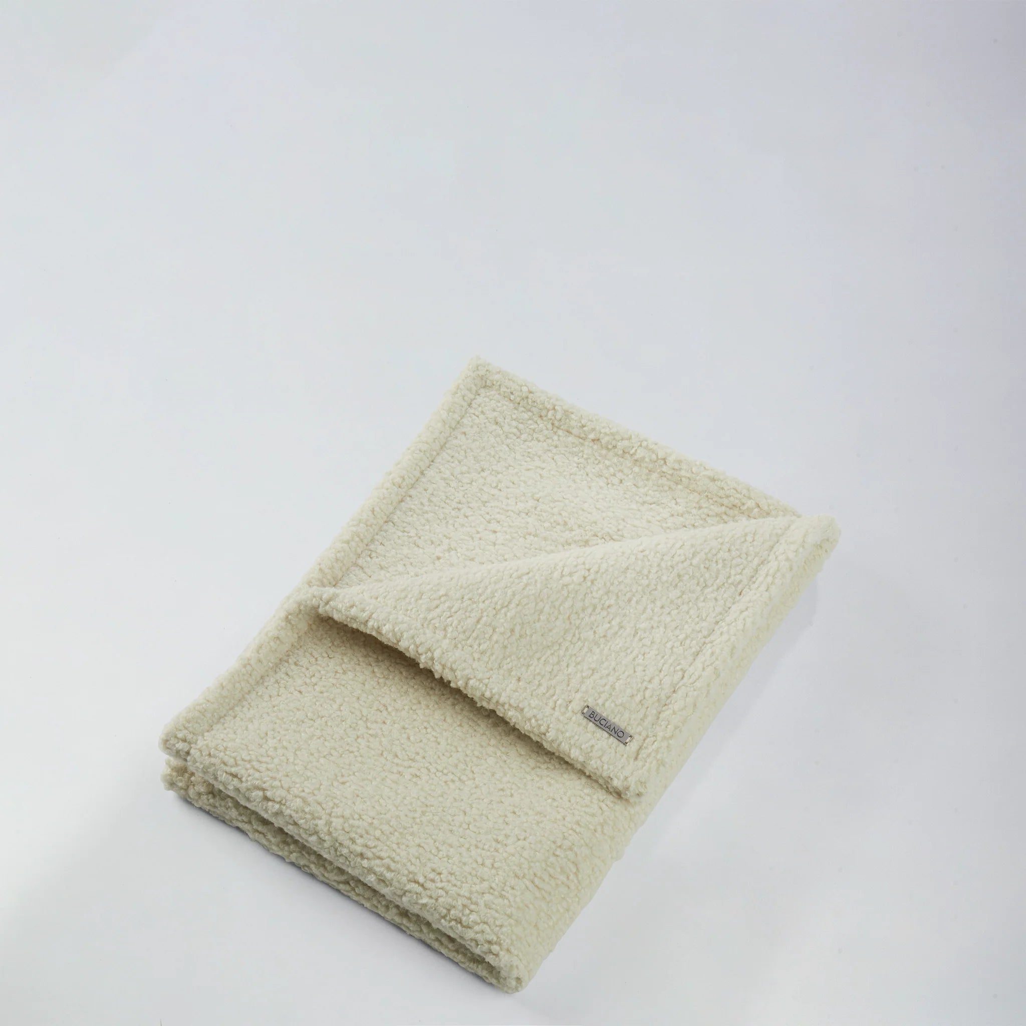 BUCIANO Hundedecke Rubi Wollweiss weiche Boucle Hundedecke