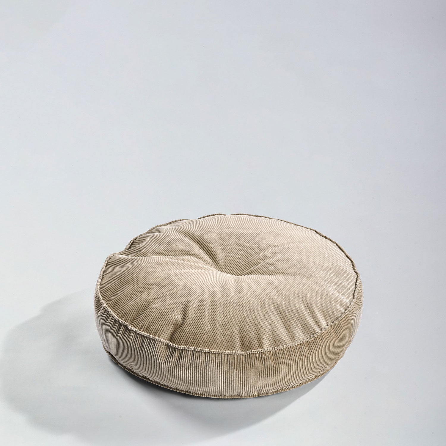 Buciano Hundekissen Mira Beige Rundes Hundekissen aus Cord