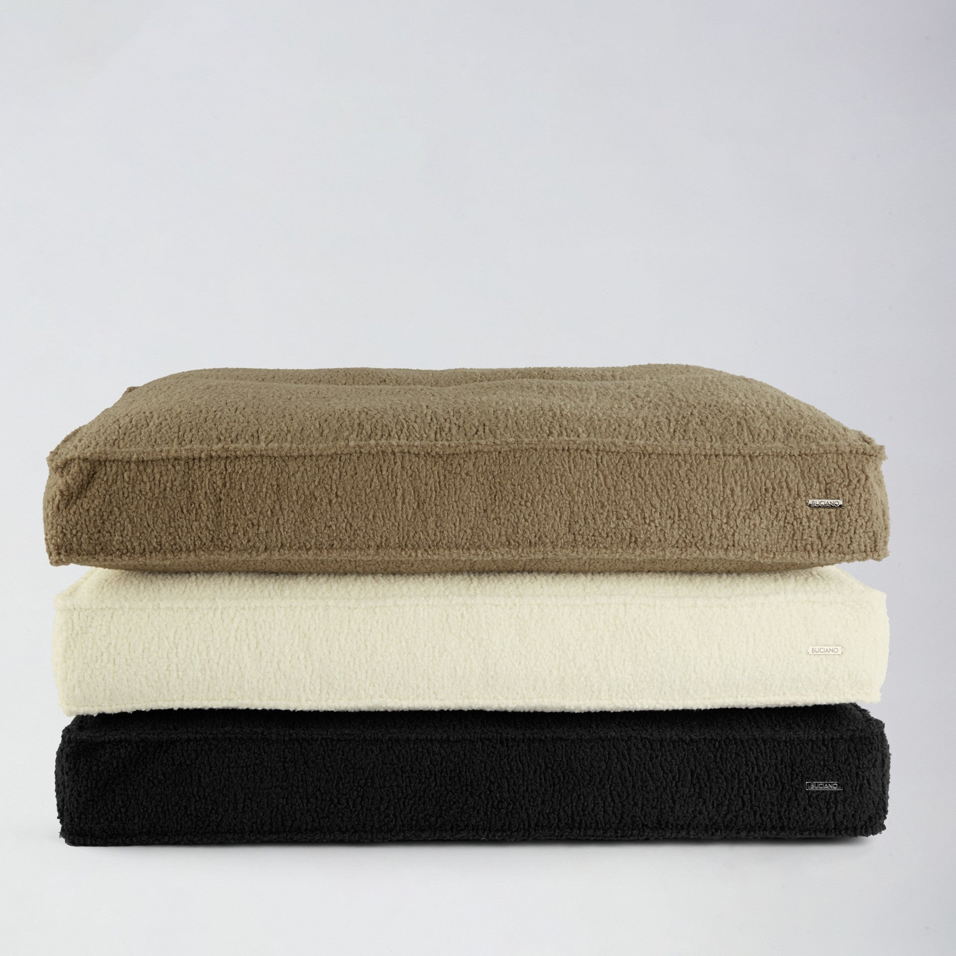 Buciano Hundekissen Nova Greige Boucle Hundebett in beige