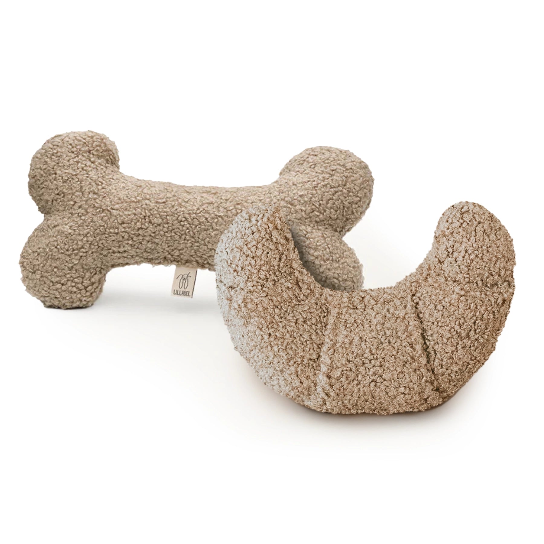 Bundle: LILLABEL Croissant Schnüffelspielzeug & Plüsch Hundeknochen Spielzeug