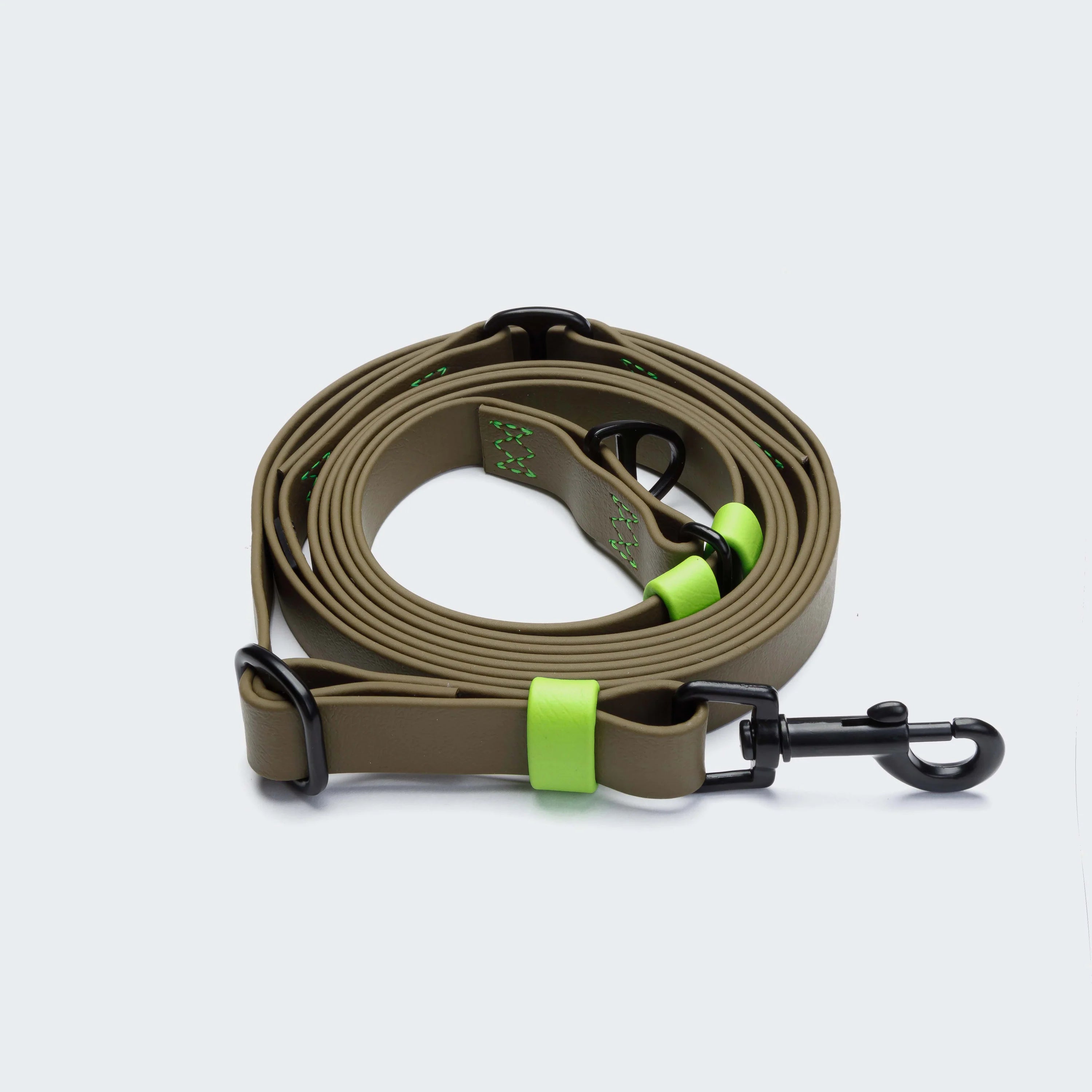 Cloud7 Freihandleine BioThane Ipanema Olive-Neongrün
