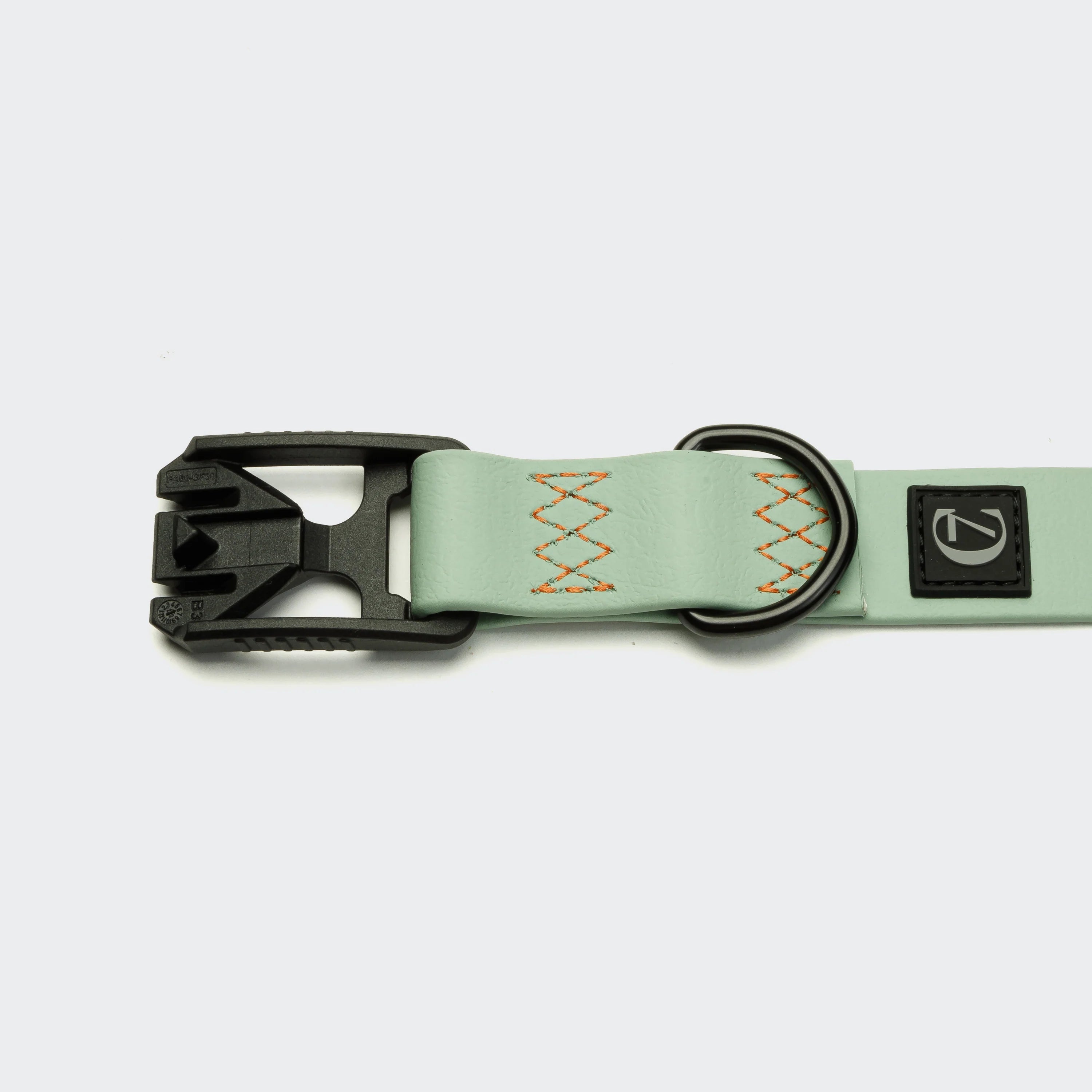 Cloud7 Hundehalsband BioThane Ipanema Mint-Neon Orange Hundehalsband Leder vegan