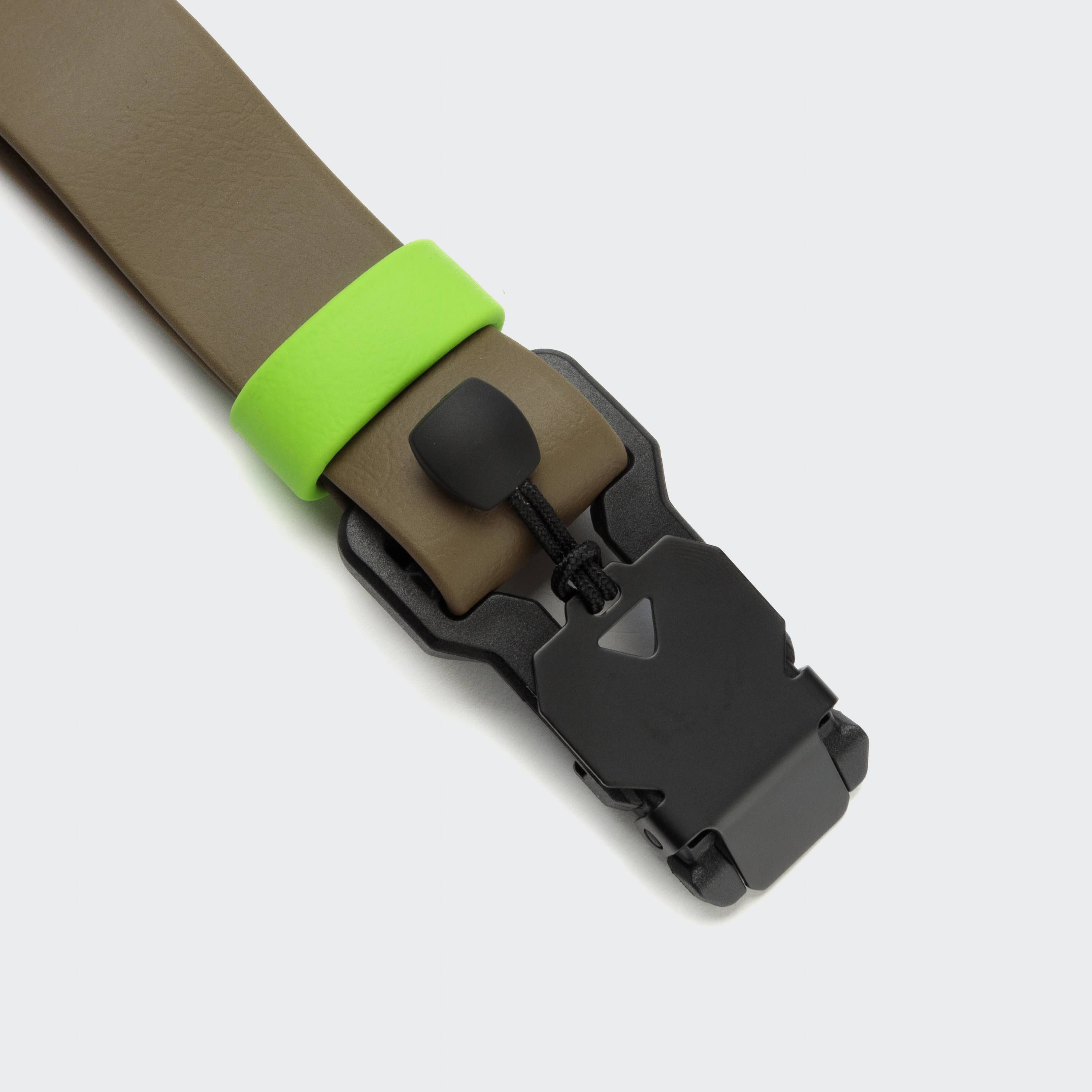 Cloud7 Hundehalsband BioThane Ipanema Olive Neongruen Biothane Hundehalsband
