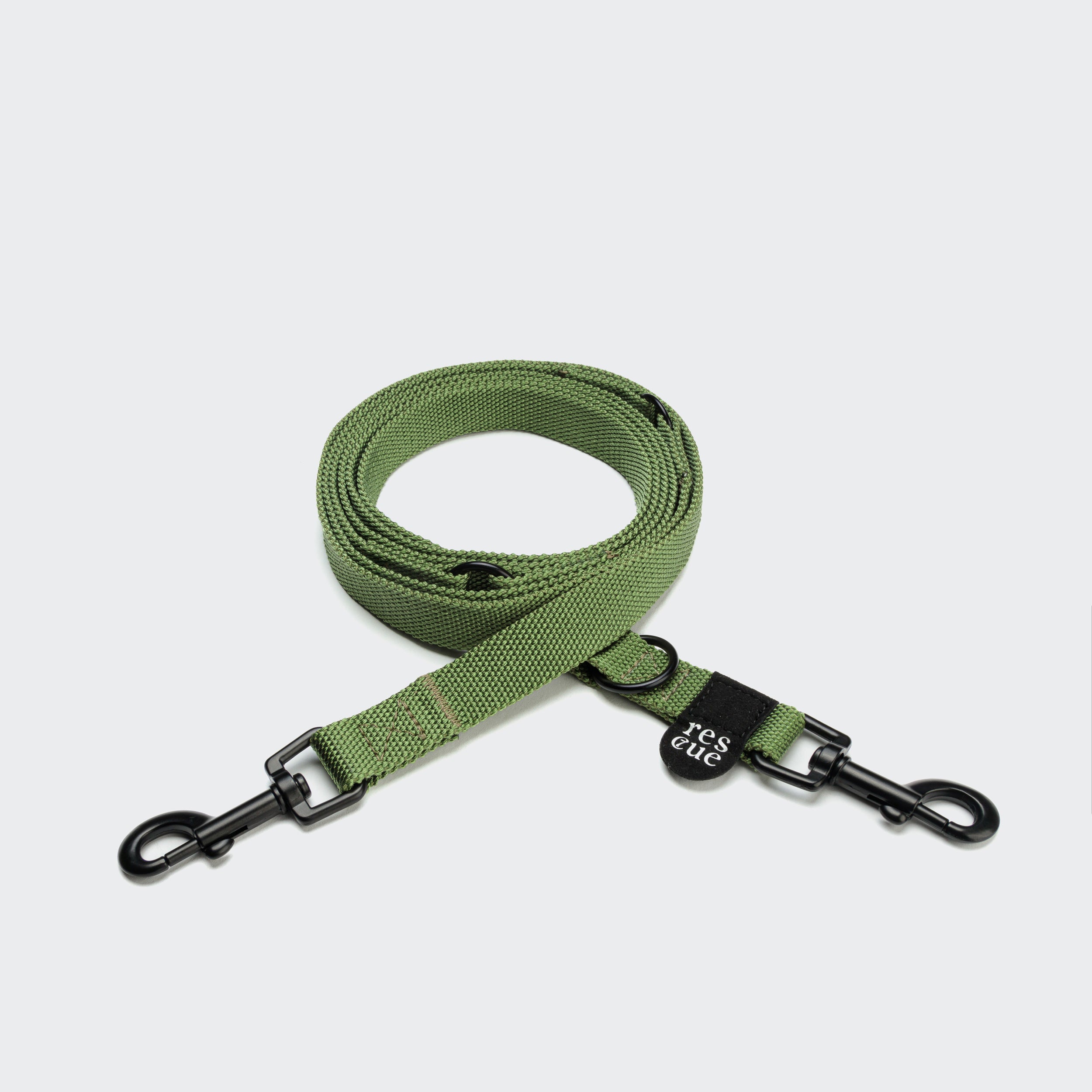 Cloud7 Hundeleine Nylon RESC7UE Gruen verstellbare Stoffleine
