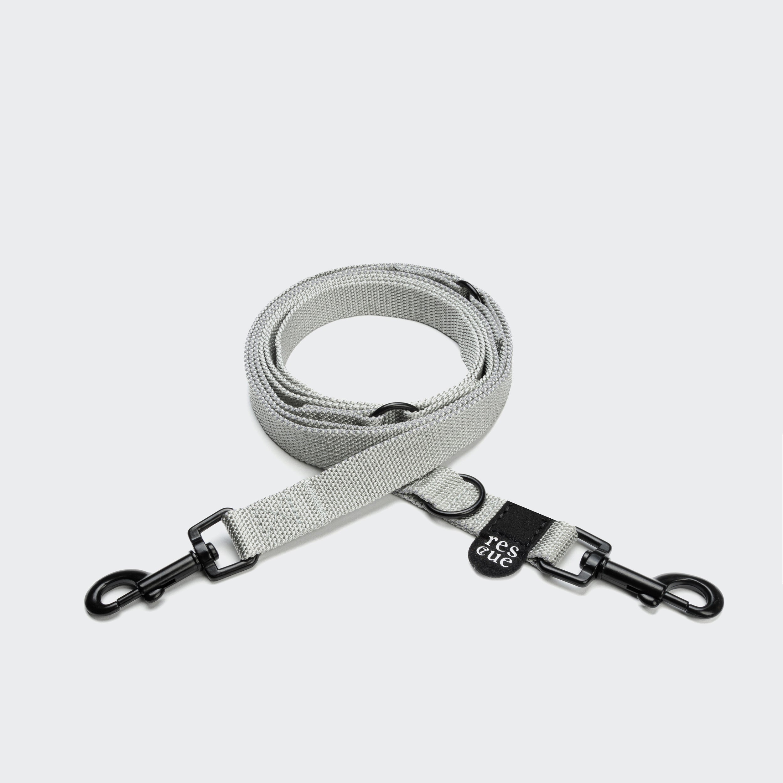 Cloud7 Hundeleine Nylon RESC7UE Silber verstellbare Stoffleine