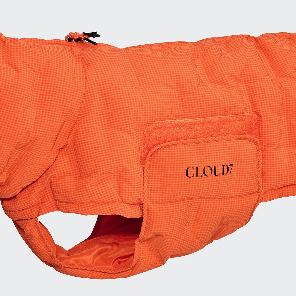 Cloud7 Hundemantel Alaska Seersucker Orange große Hunde