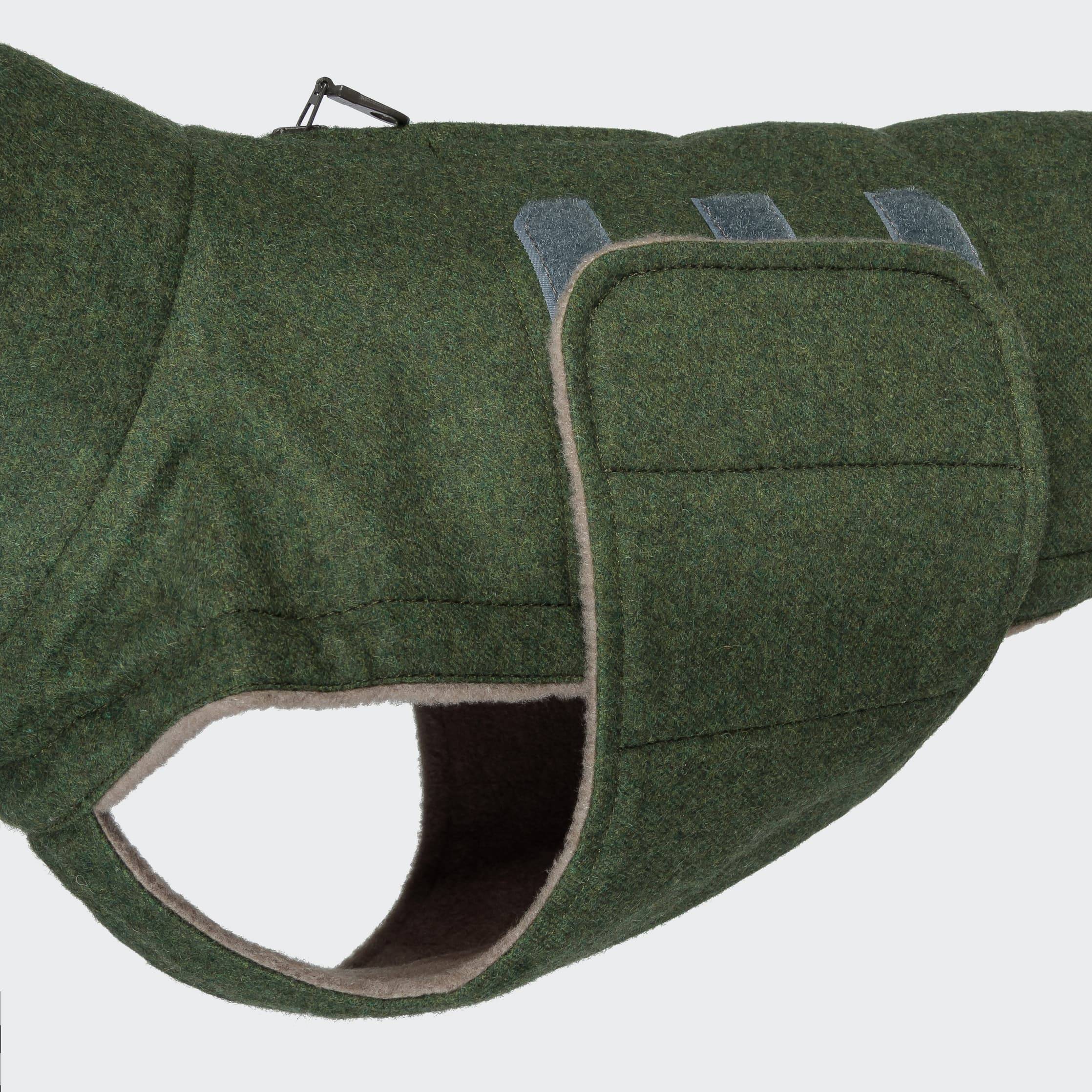 Cloud7 Hundemantel Brooklyn DACKEL Flanell Fern Green Hundemantel fuer Dackel