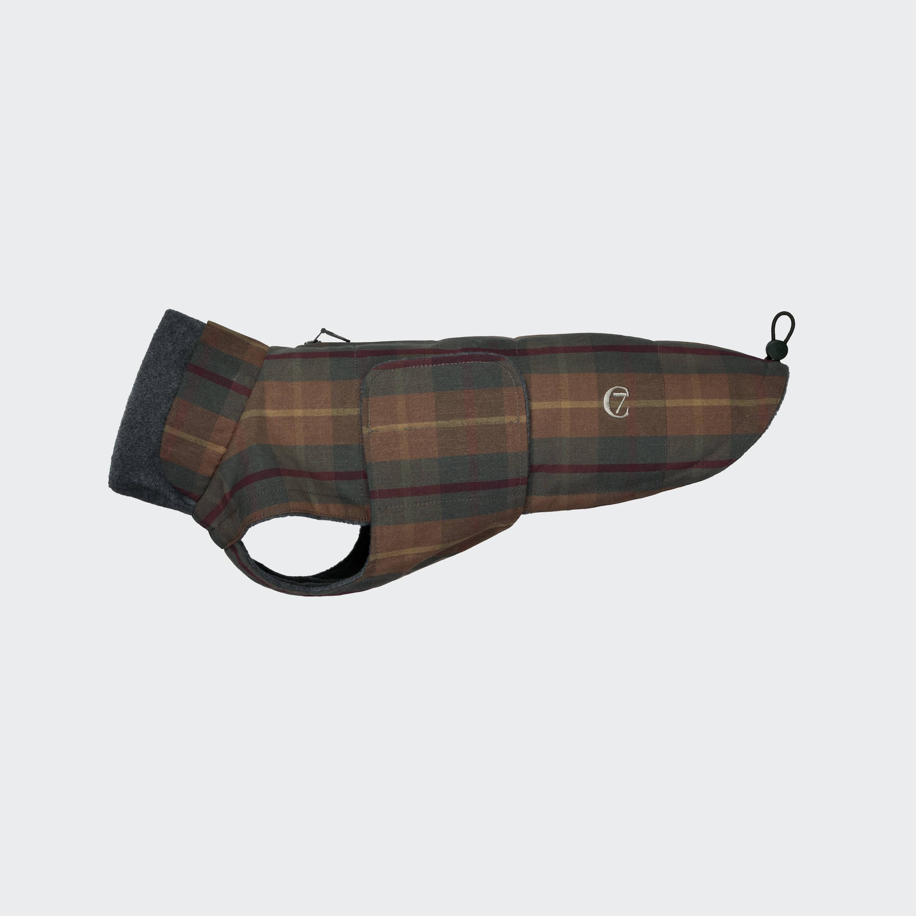 Cloud7 Hundemantel Brooklyn Dackel Waxed Tartan Karierter Hundemantel fuer Dackel