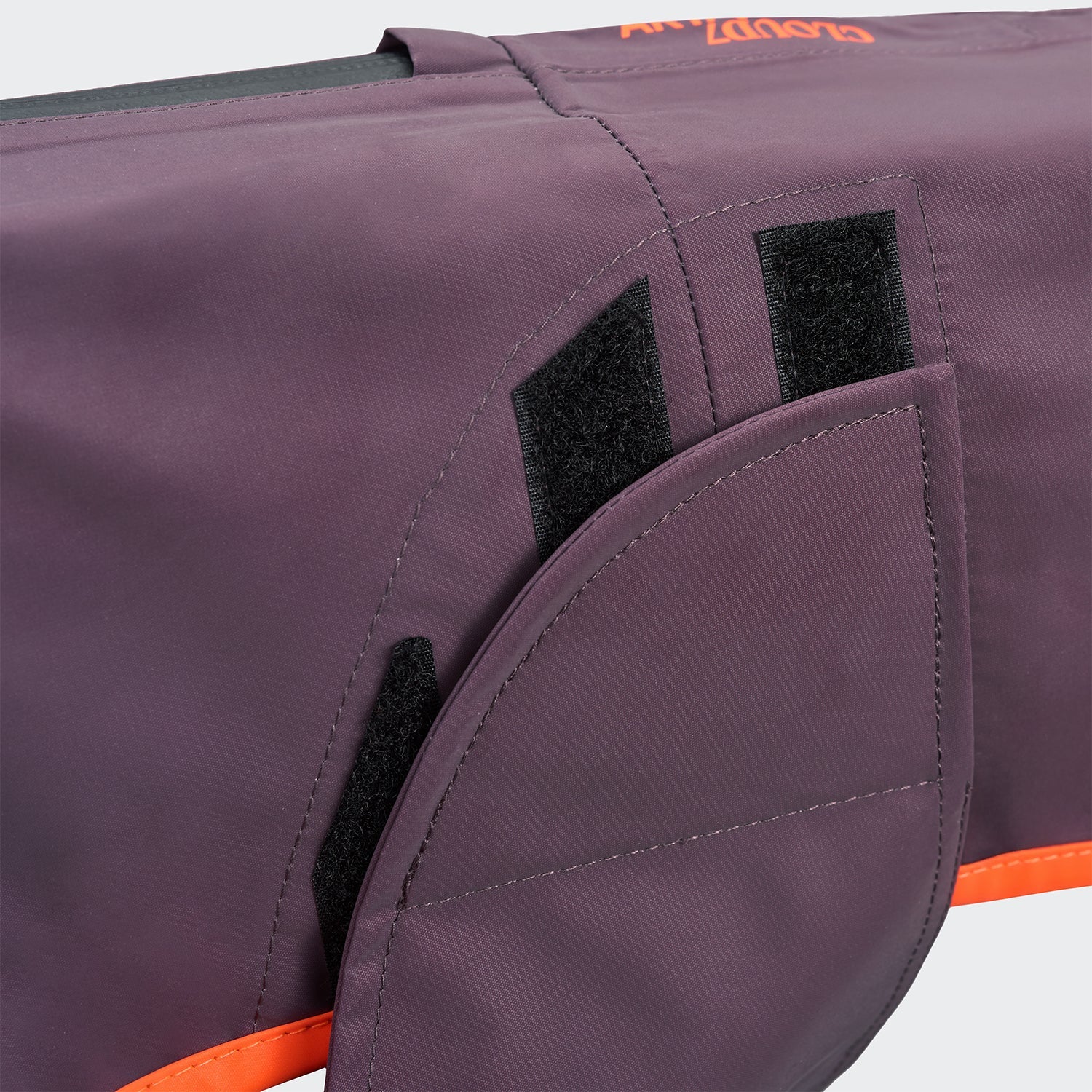Cloud7 Hunderegenmantel AKTIV Aubergine/Orange Hunderegenmantel waschbar