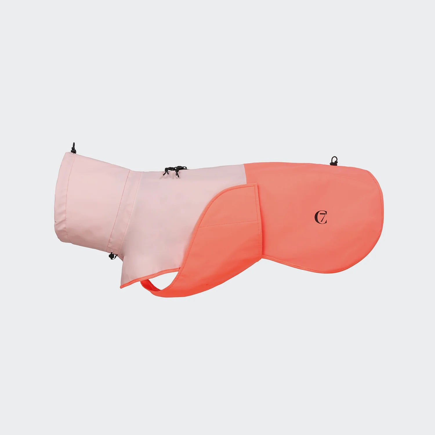 Cloud7 Hunderegenmantel AKTIV Peach-Neon-Pink Hundemantel wasserdicht