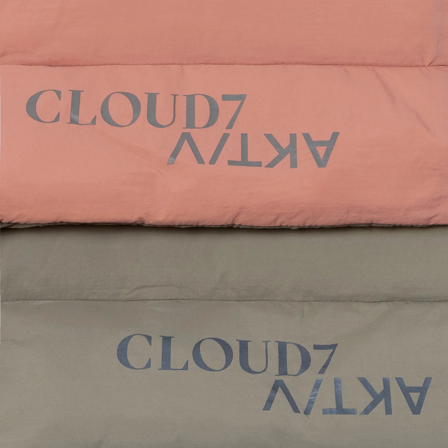 Cloud7 Hundereisebett Tote Bag Aktiv Puffer Khaki Peach Hundereisebett waschbar
