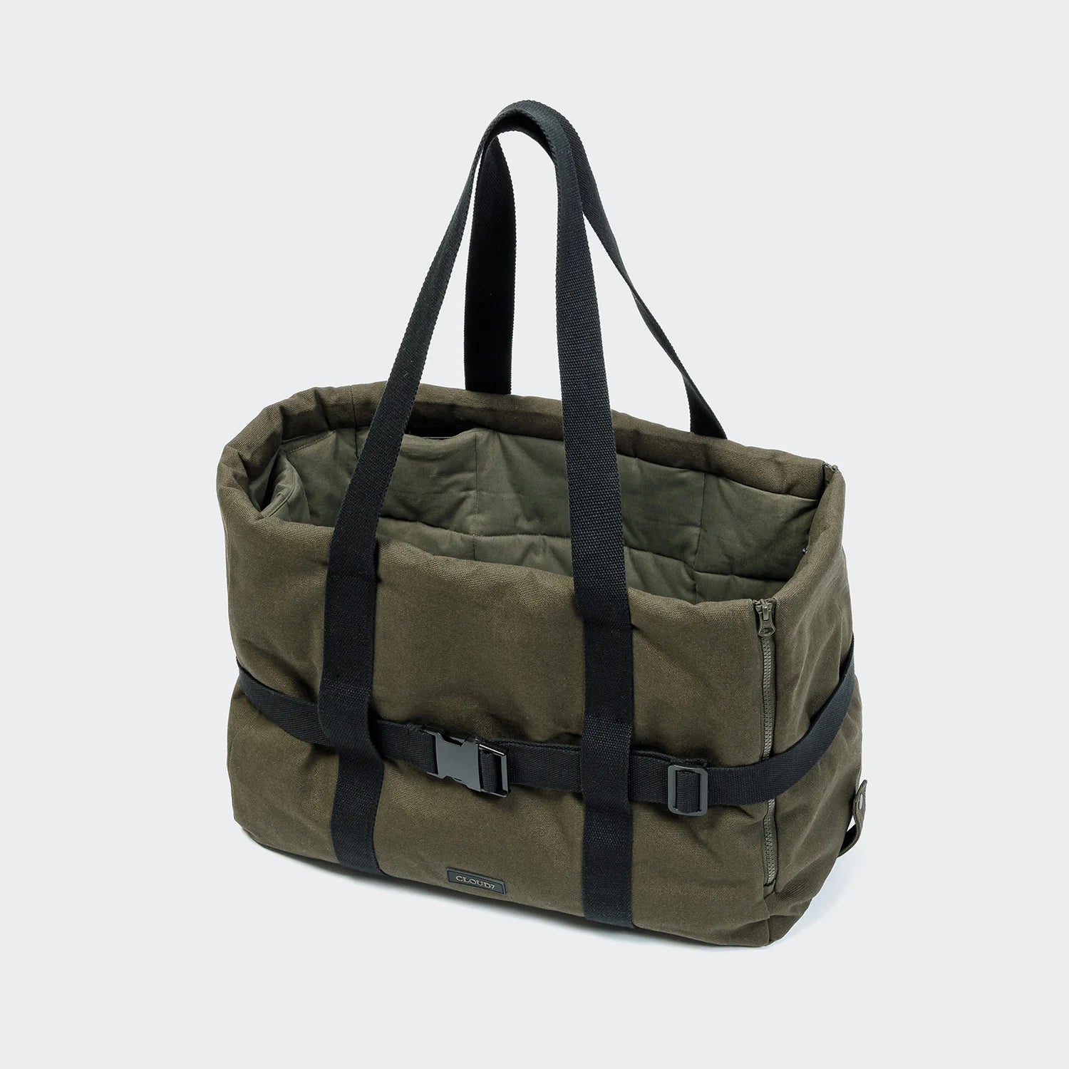 Cloud7 Hundetasche Turin Canvas Olive Tragetasche für Hunde