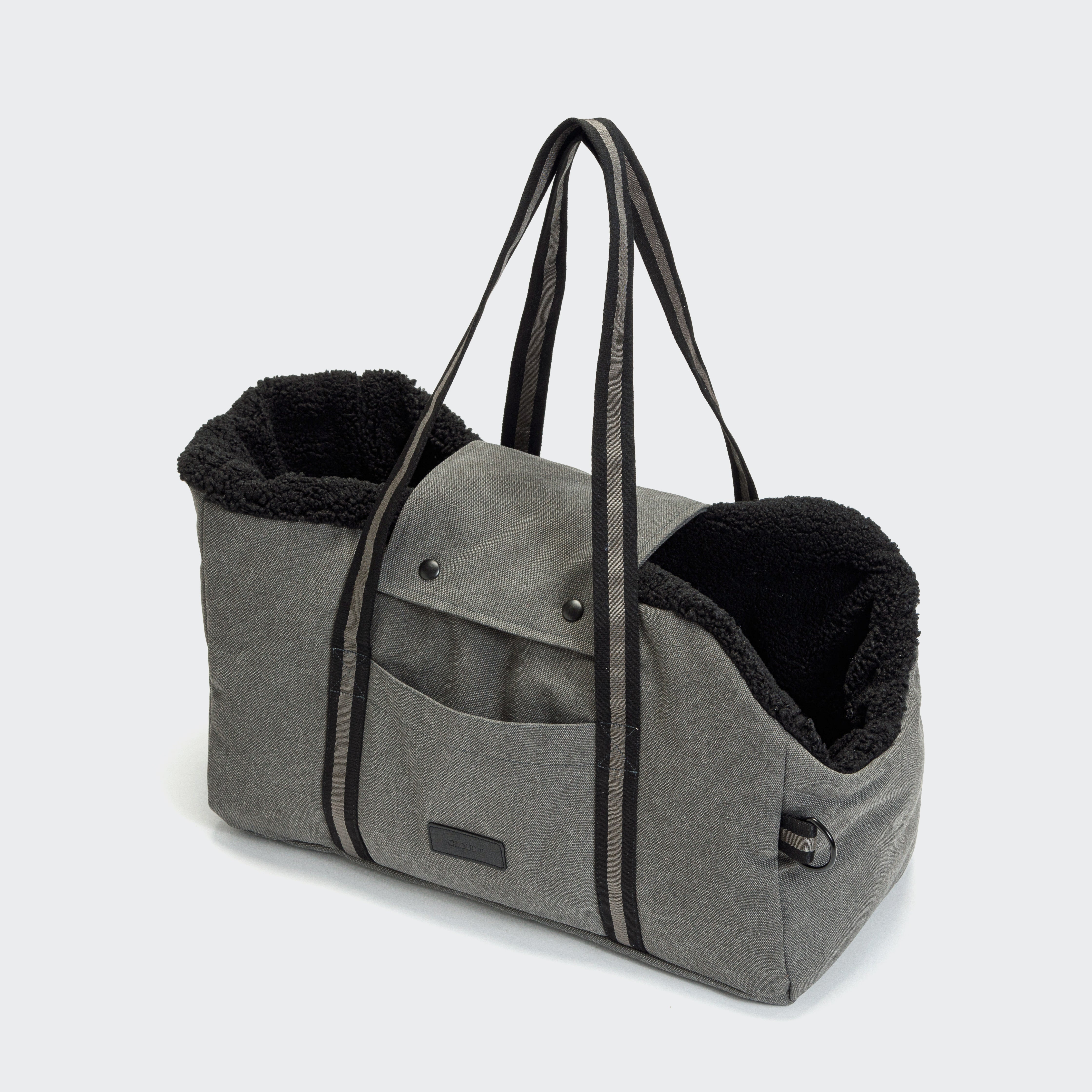 Cloud7 Hundetasche Lucca Canvas Basalt Hundetragetasche für Welpen