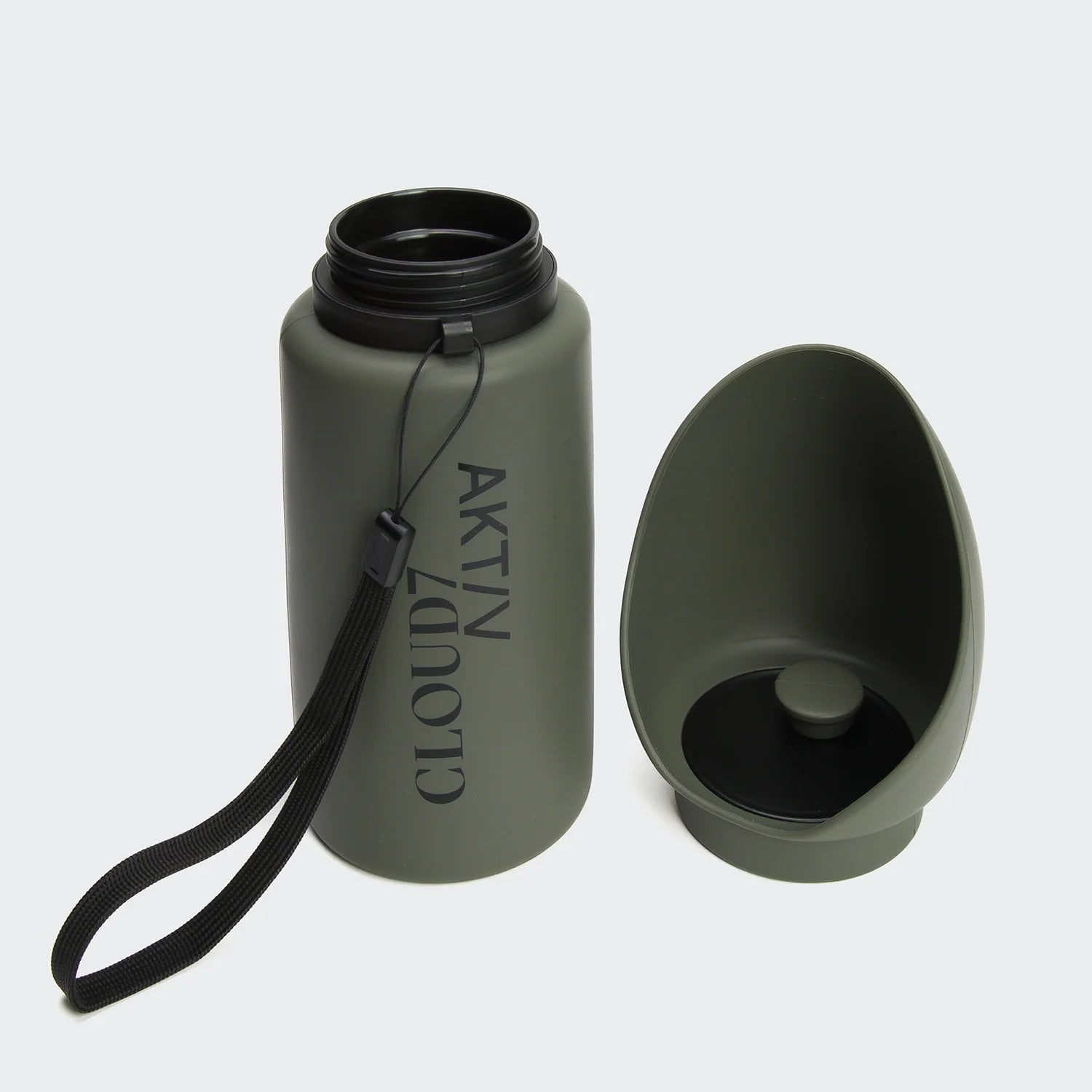 Cloud7 Hundetrinkflasche AKTIV Dark Olive Hundereisetrinkflasche