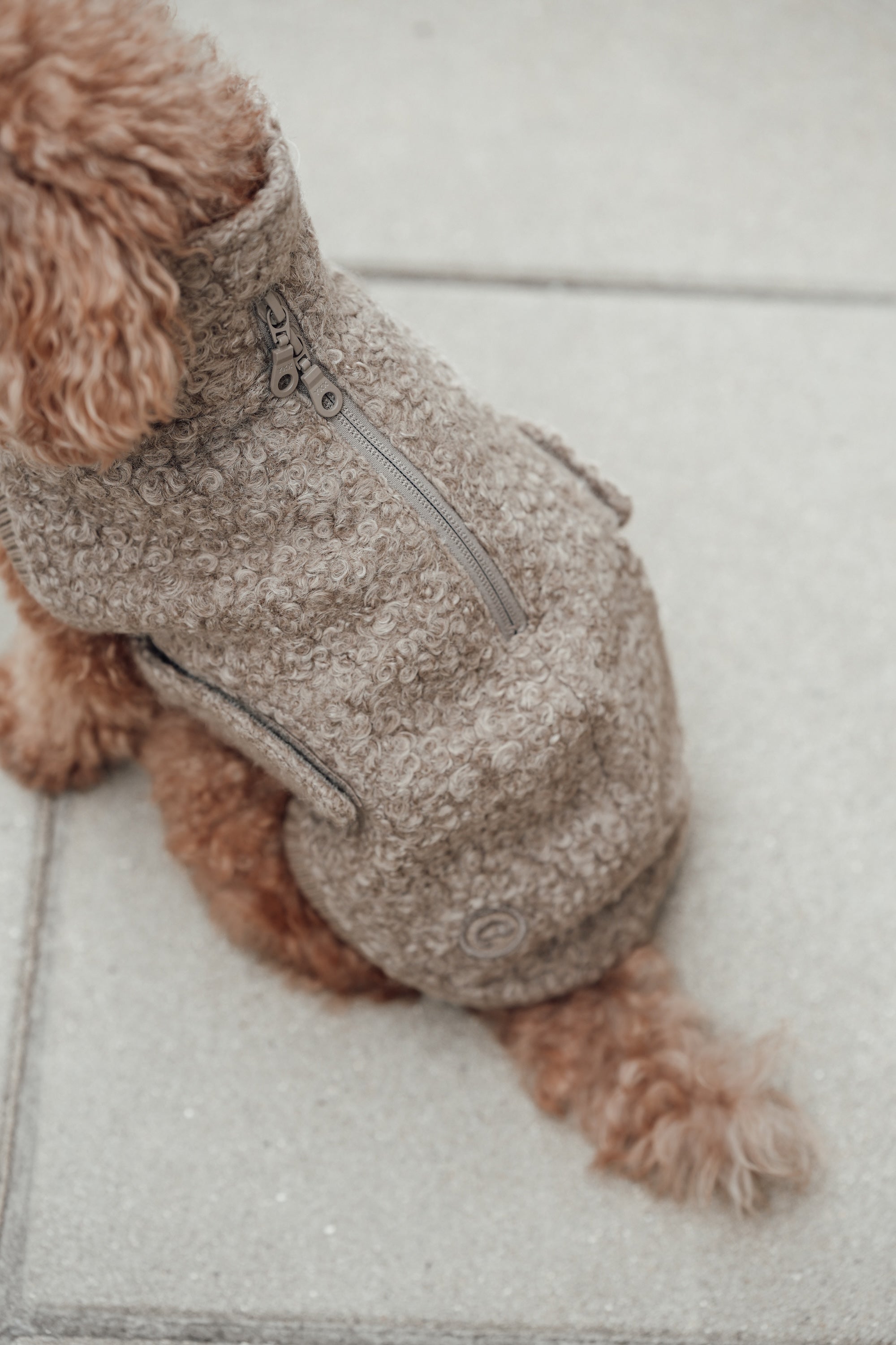 Cloud7 Hundewintermantel Hundepullover Gotland Sandy Brown Hundemantel verstellbar