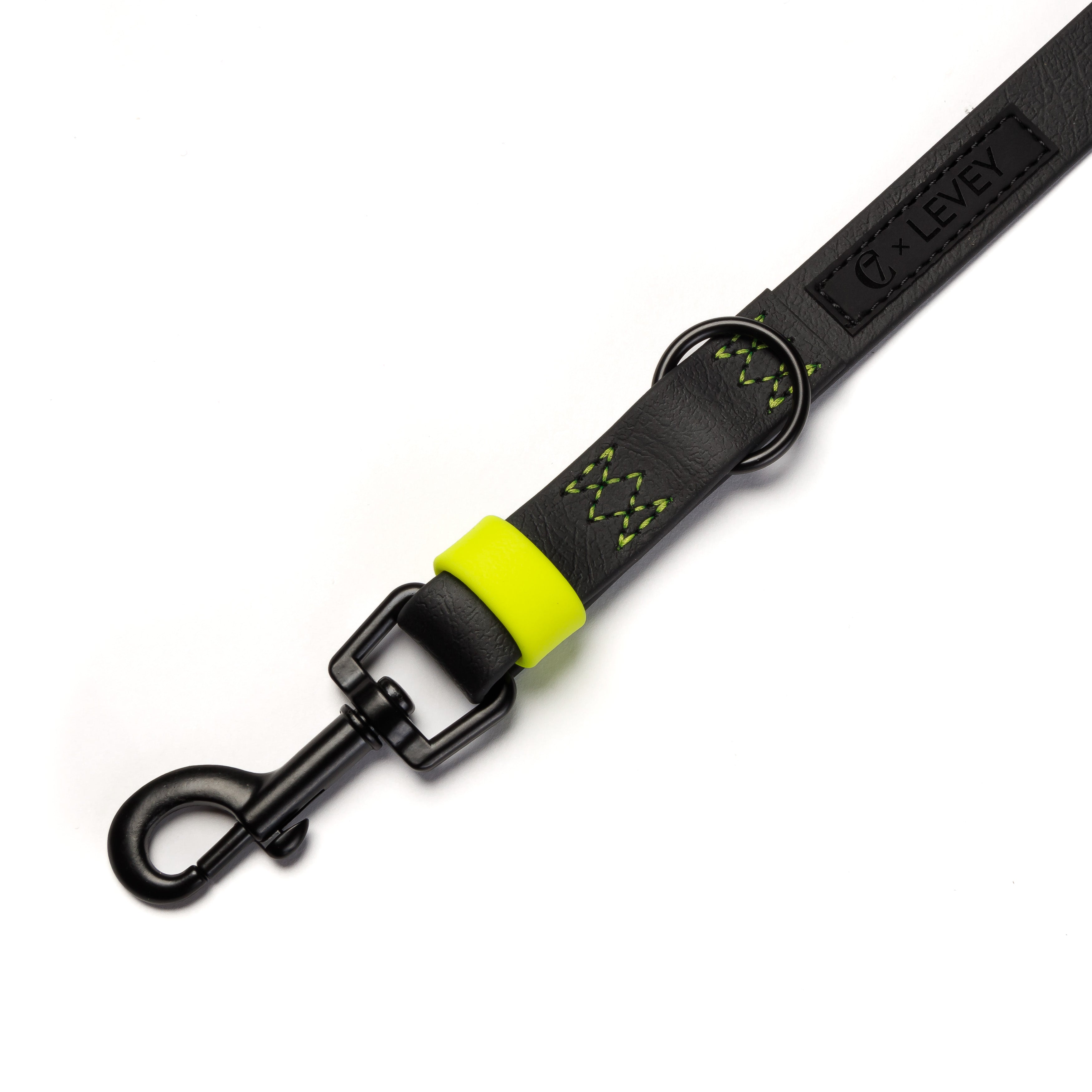 Cloud7 x LEVEY Hundeleine verstellbar BioThane Ipanema Black C7 x LEVEY Hundeleine wasserabweisend