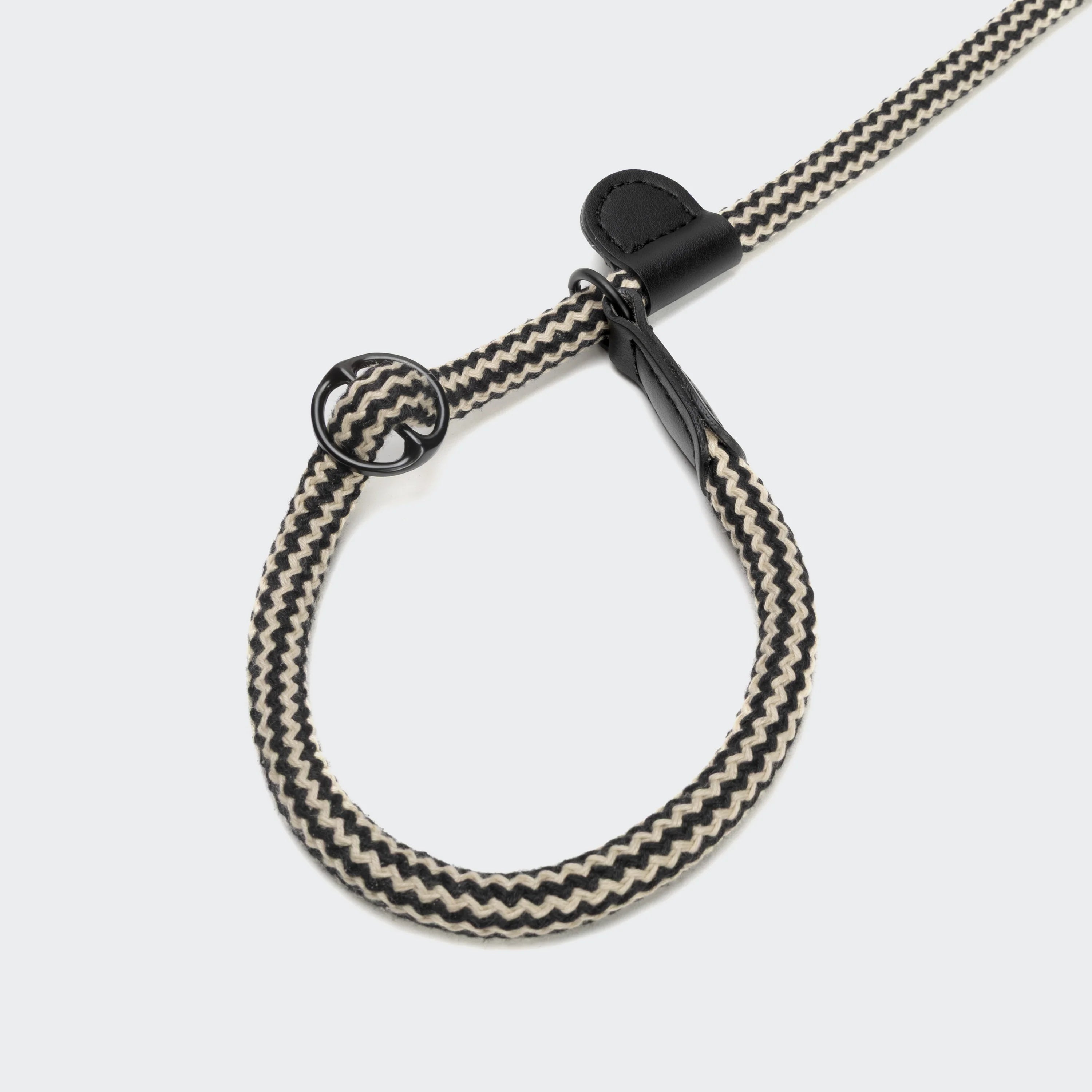 Cloud7 Retrieverleine Mauerpark Zigzag Schwarz Hundeleine Zugstopp