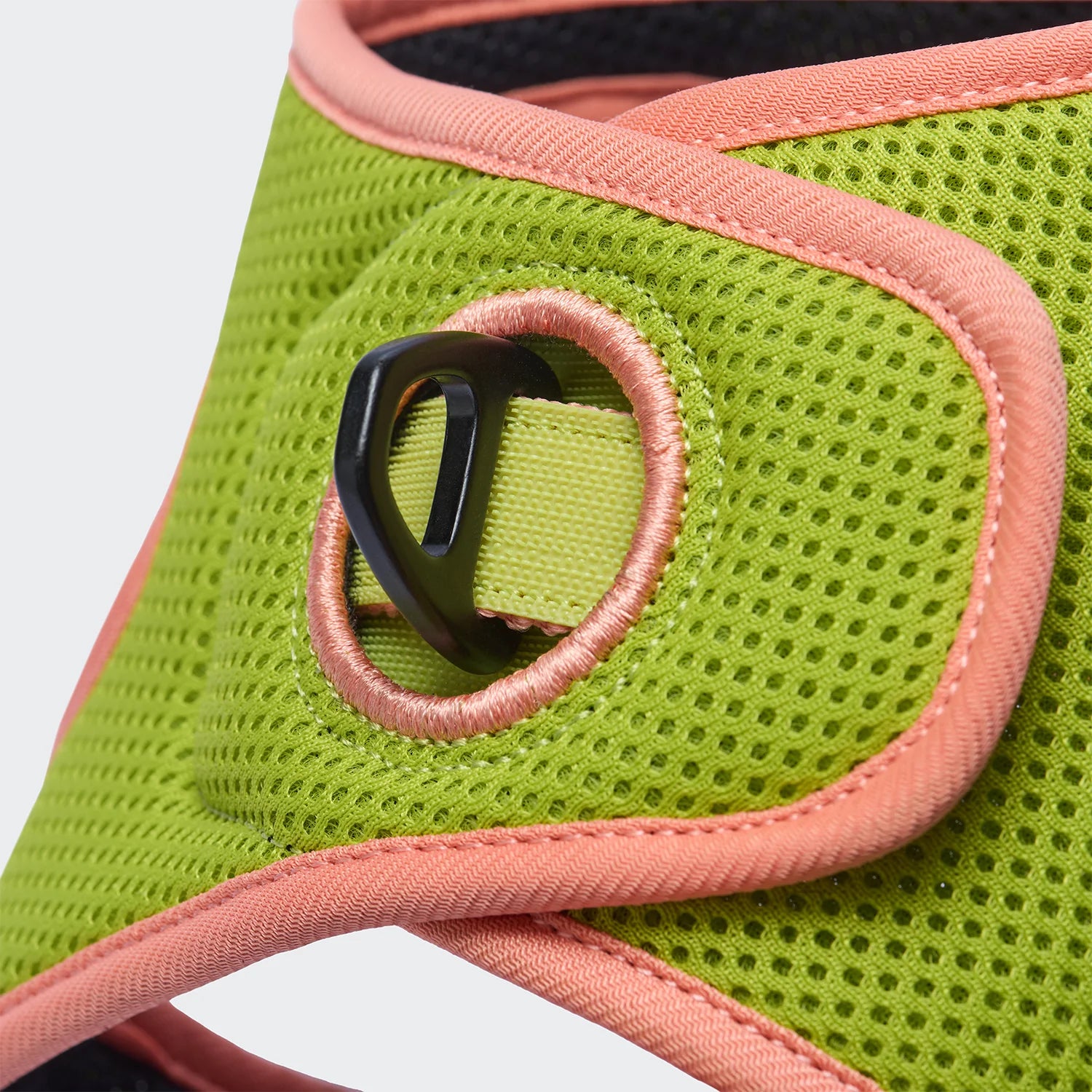 Cloud7 V-1 Westengeschirr AKTIV Air-Mesh Peach/Neon Green Hundegeschirr verstellbar