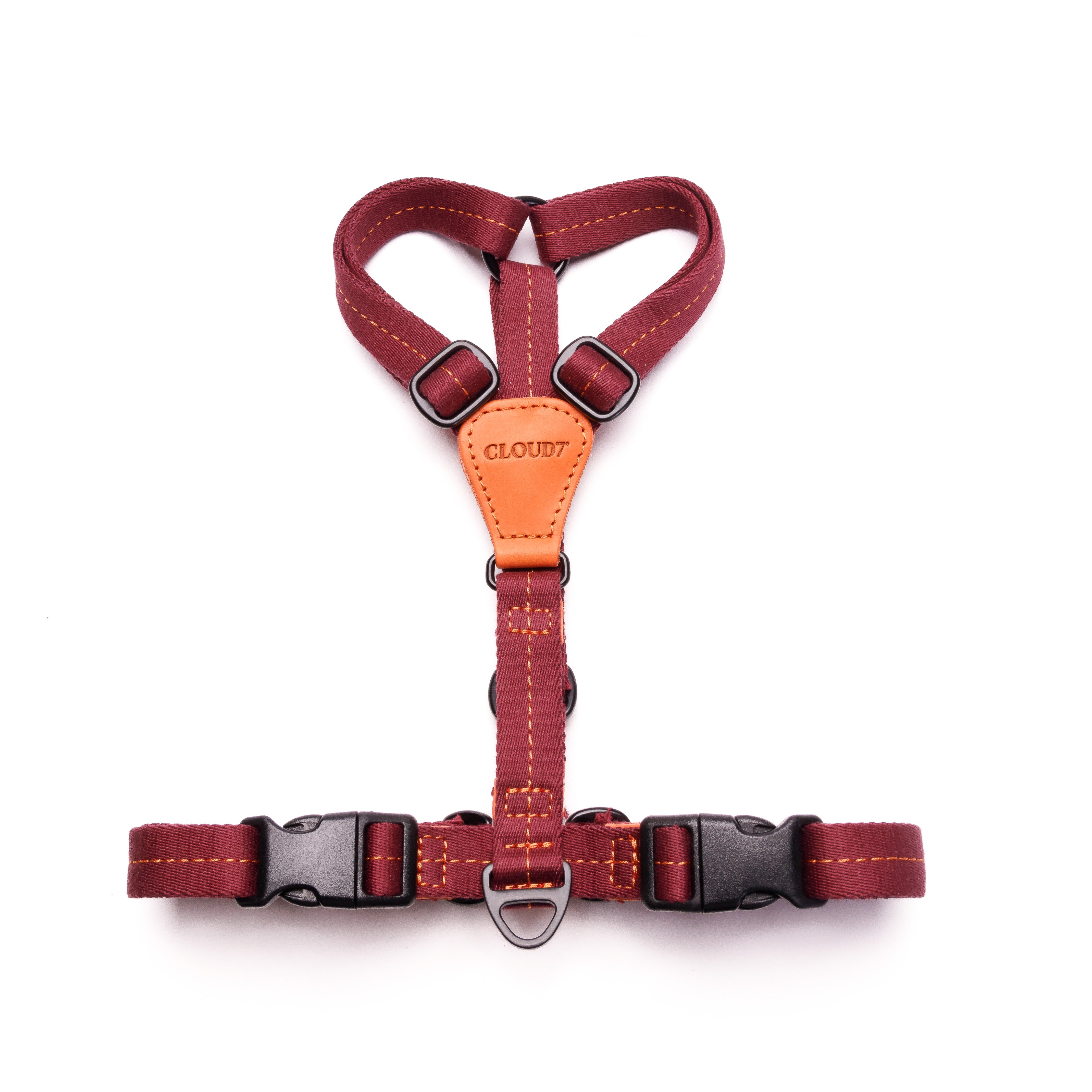 Cloud7 Y-Hundegeschirr Madeira Papaya Hundegeschirr mit Leder