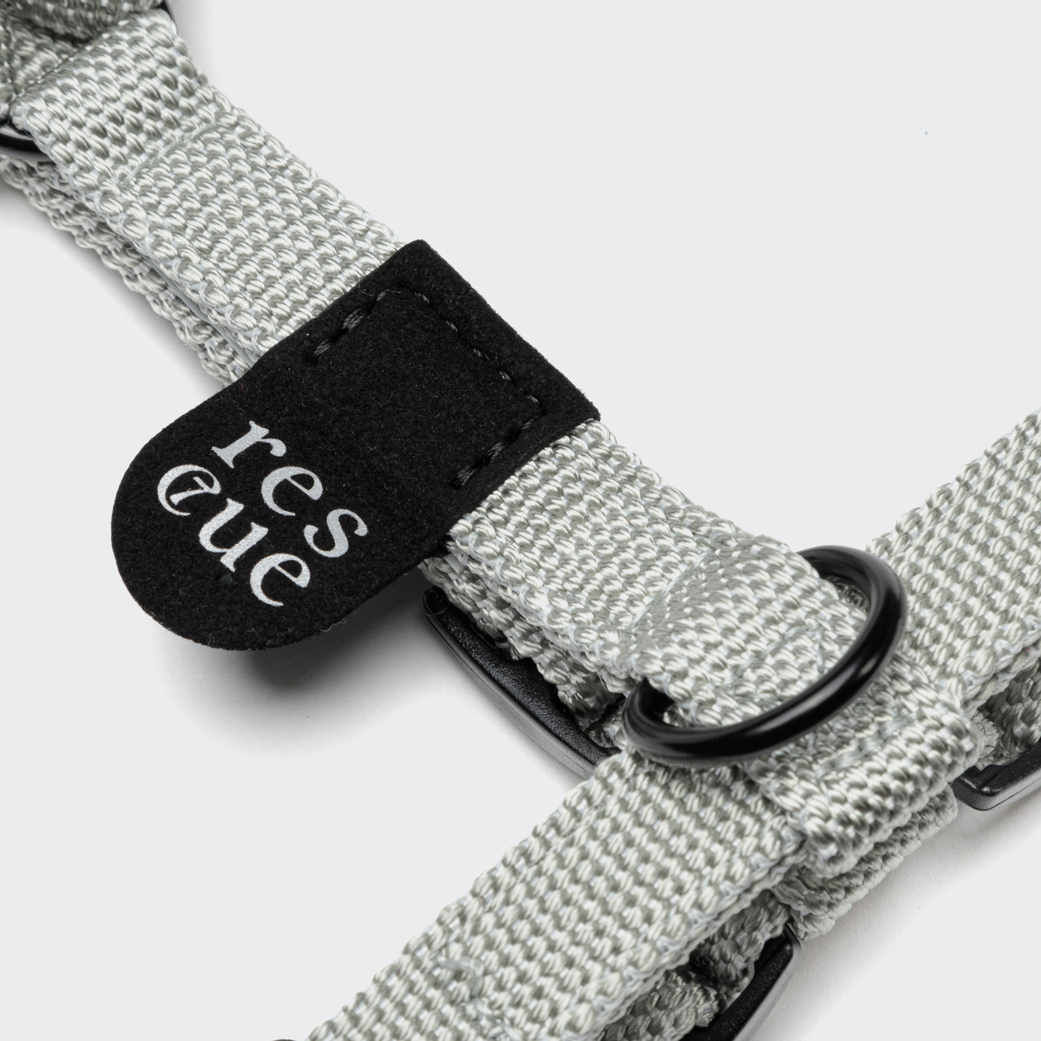 Cloud7 Y-Hundegeschirr Nylon RESC7UE Silber leichtes Hundegeschirr mit Spende