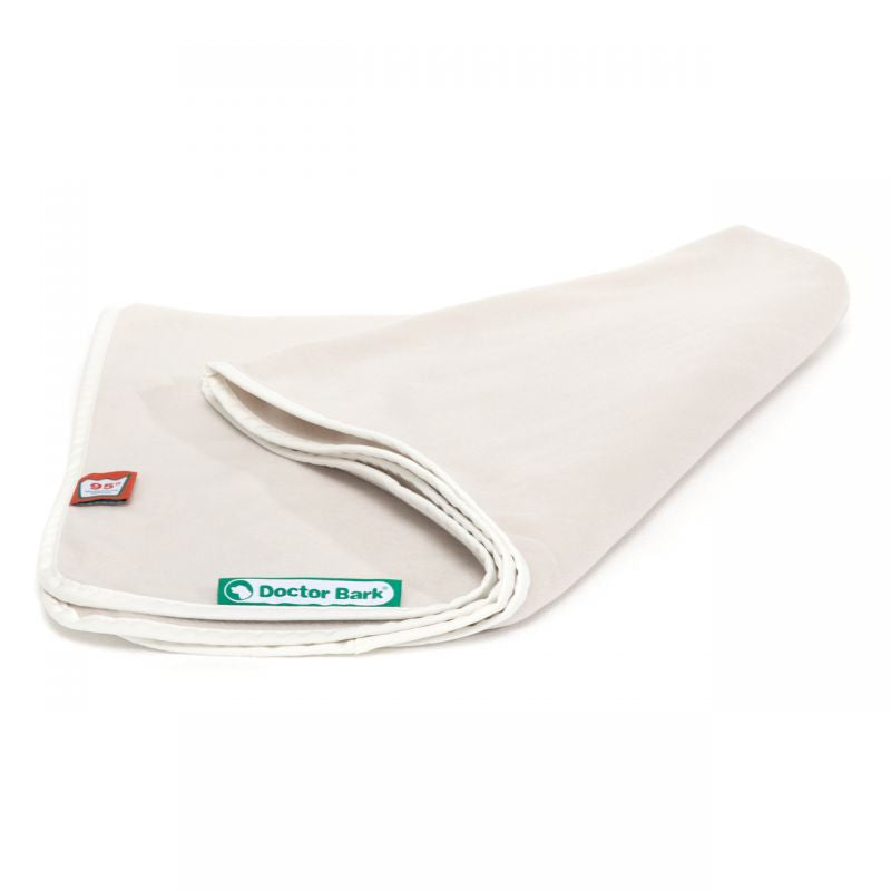 Doctor Bark Fleece Kuscheldecke Hellbeige Fleecedecke für Hunde Waschbar