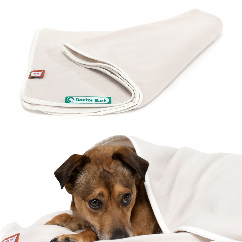Doctor Bark Fleece Kuscheldecke Hellbeige HUndedecke Kuscheldecke waschbar