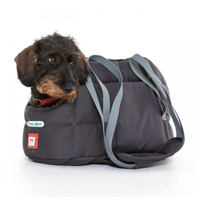 Doctor Bark Hundetragetasche Grau Waschbar