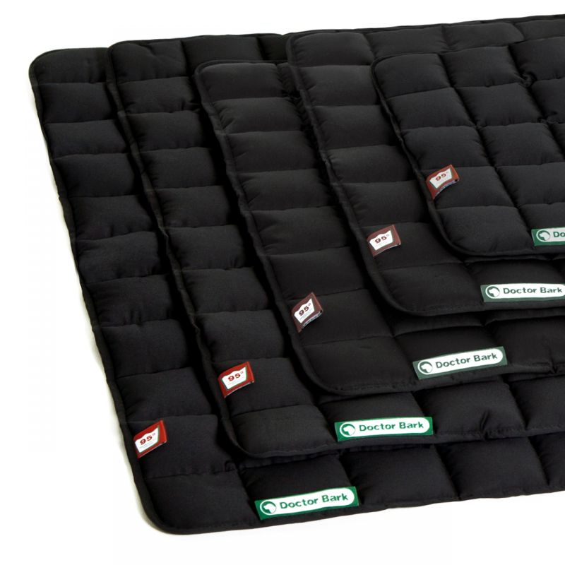 Doctor Bark Steppdecke Schwarz Hundereisedecke