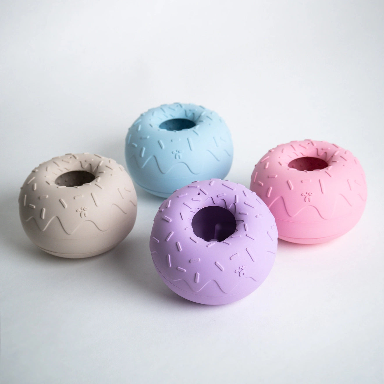 INOOKO Yoomy Donut Beschäftigungsspielzeug Himmelblau Hundenapf