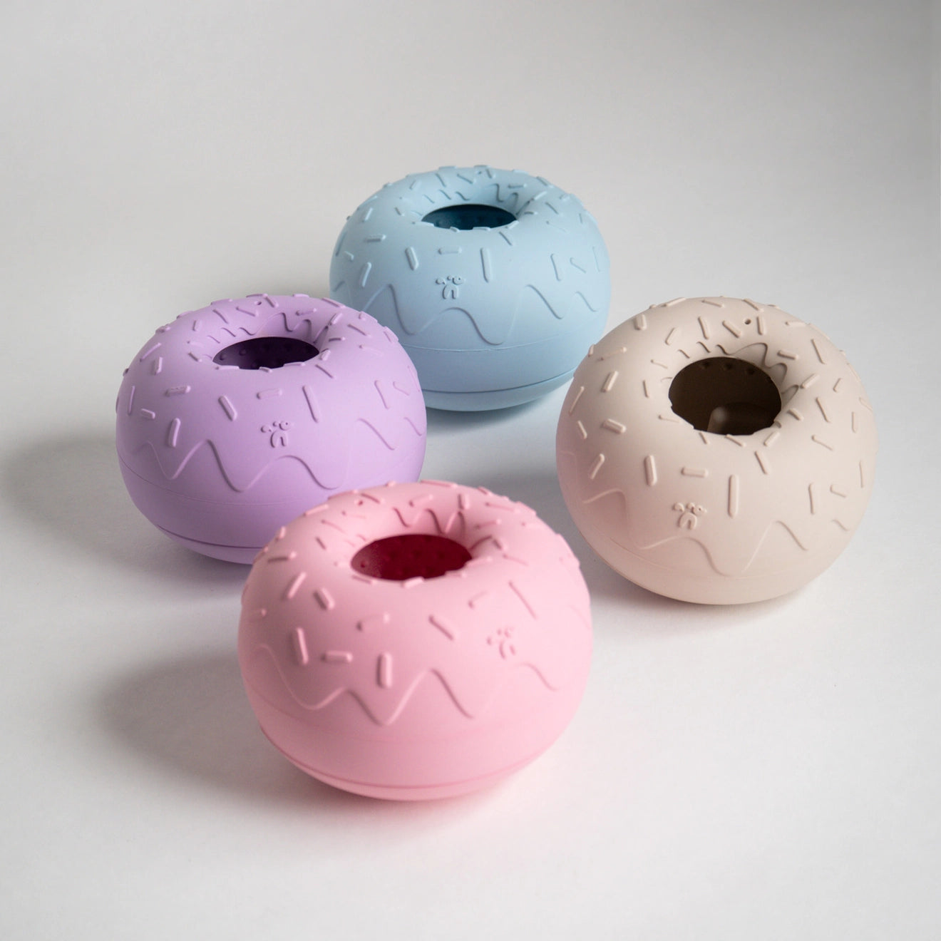 INOOKO Yoomy Donut Beschaeftigungsspielzeug Lavendel Spielzeuge für Hunde