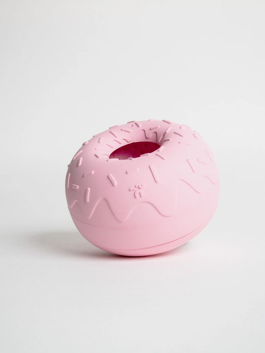 INOOKO Yoomy Donut Beschäftigungsspielzeug Rosa Hundenapf