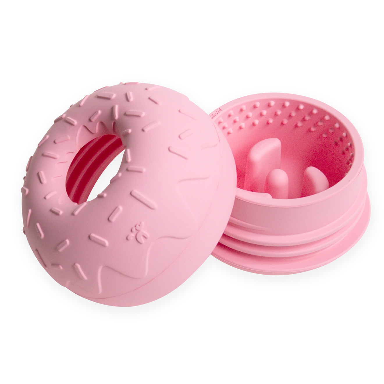 INOOKO Yoomy Donut Beschäftigungsspielzeug Rosa Hundespielzeug