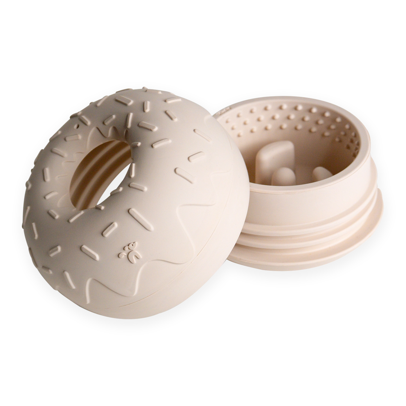 INOOKO Yoomy Donut Beschäftigungsspielzeug Sand Antischlingnapf für Hunde