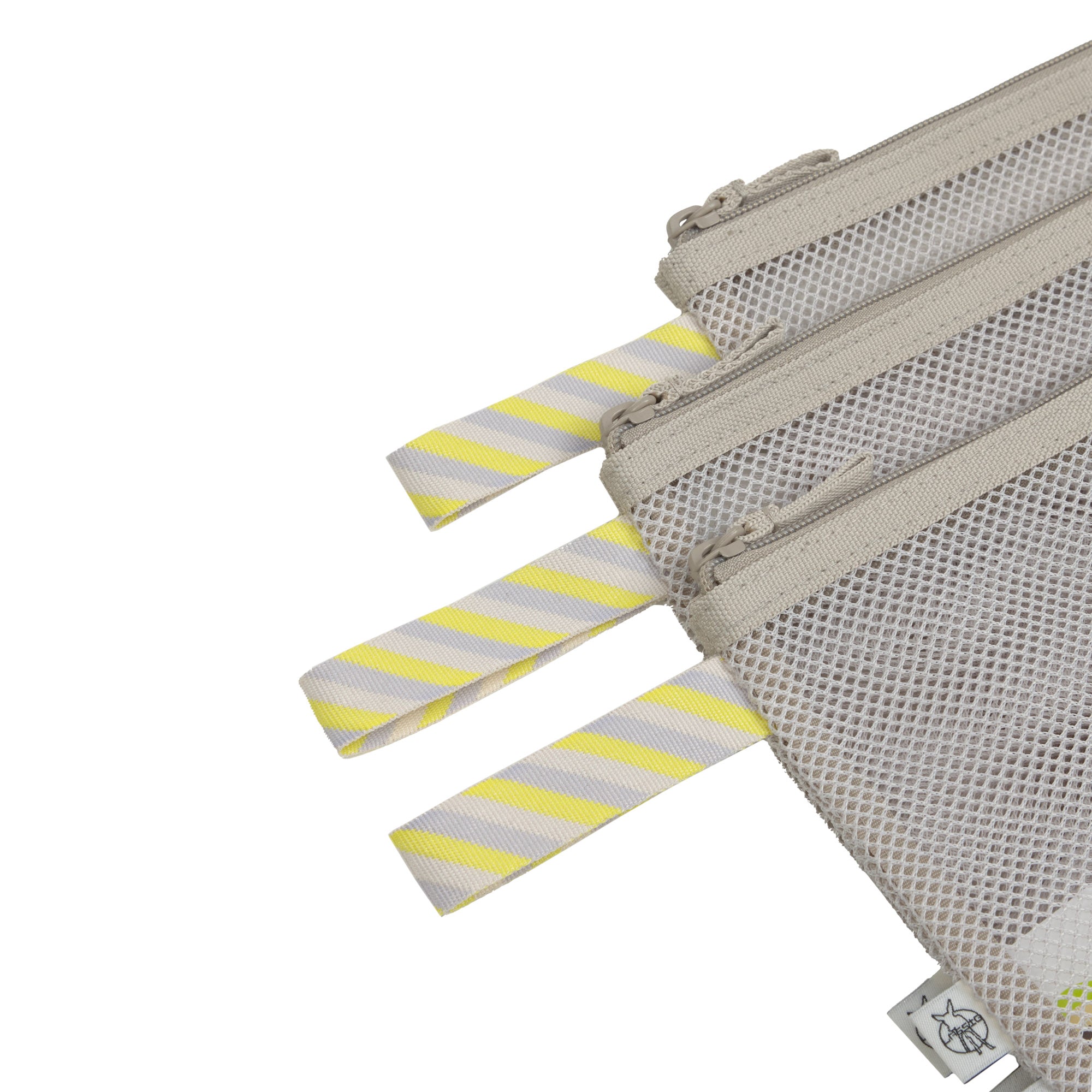 LÄSSIG Netztasche Mesh Bags Beige Aufbewahrungstasche Reisen mit Hund