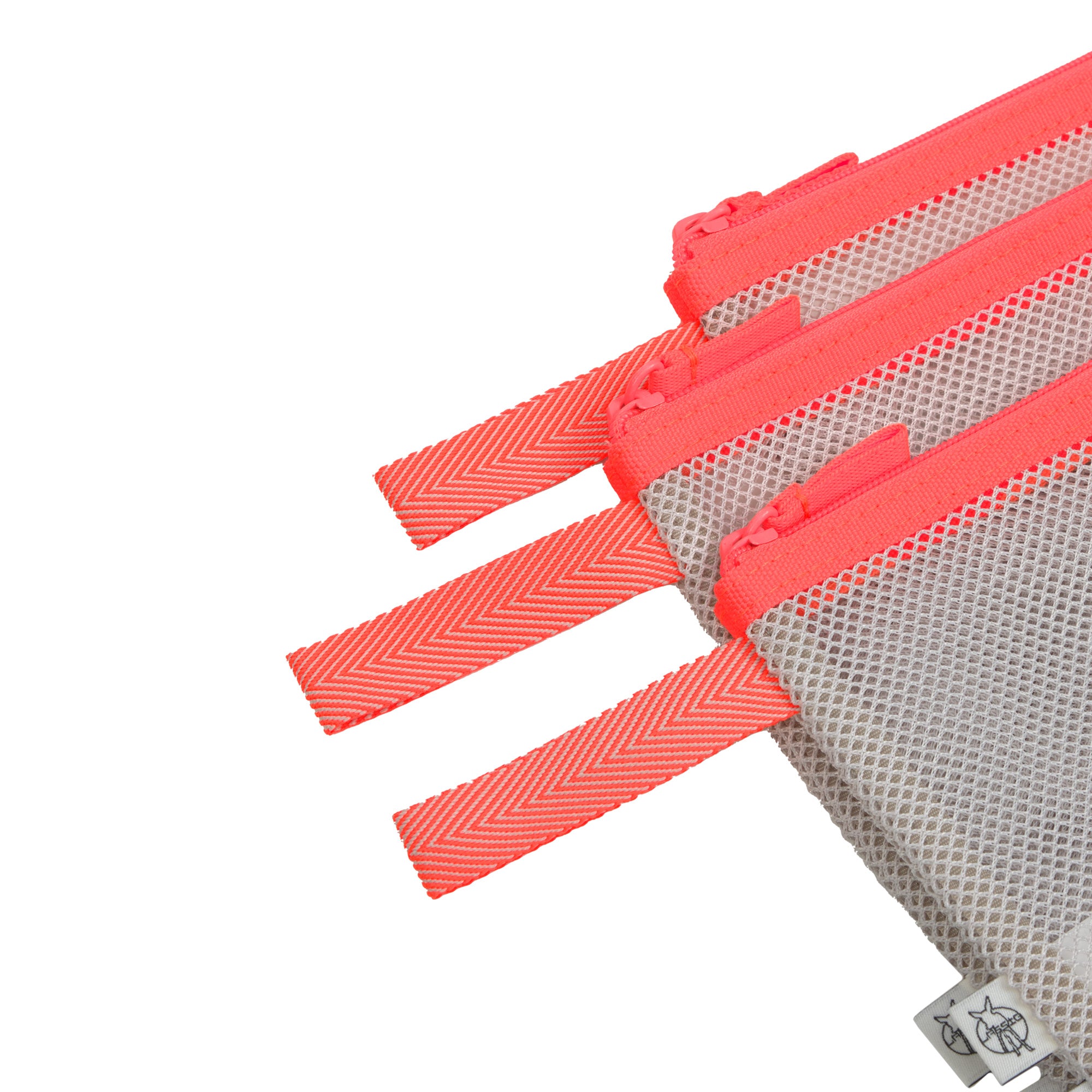 LÄSSIG Netztasche Mesh Bags Neon Orange Aufbewahrung Reisen mit Hund