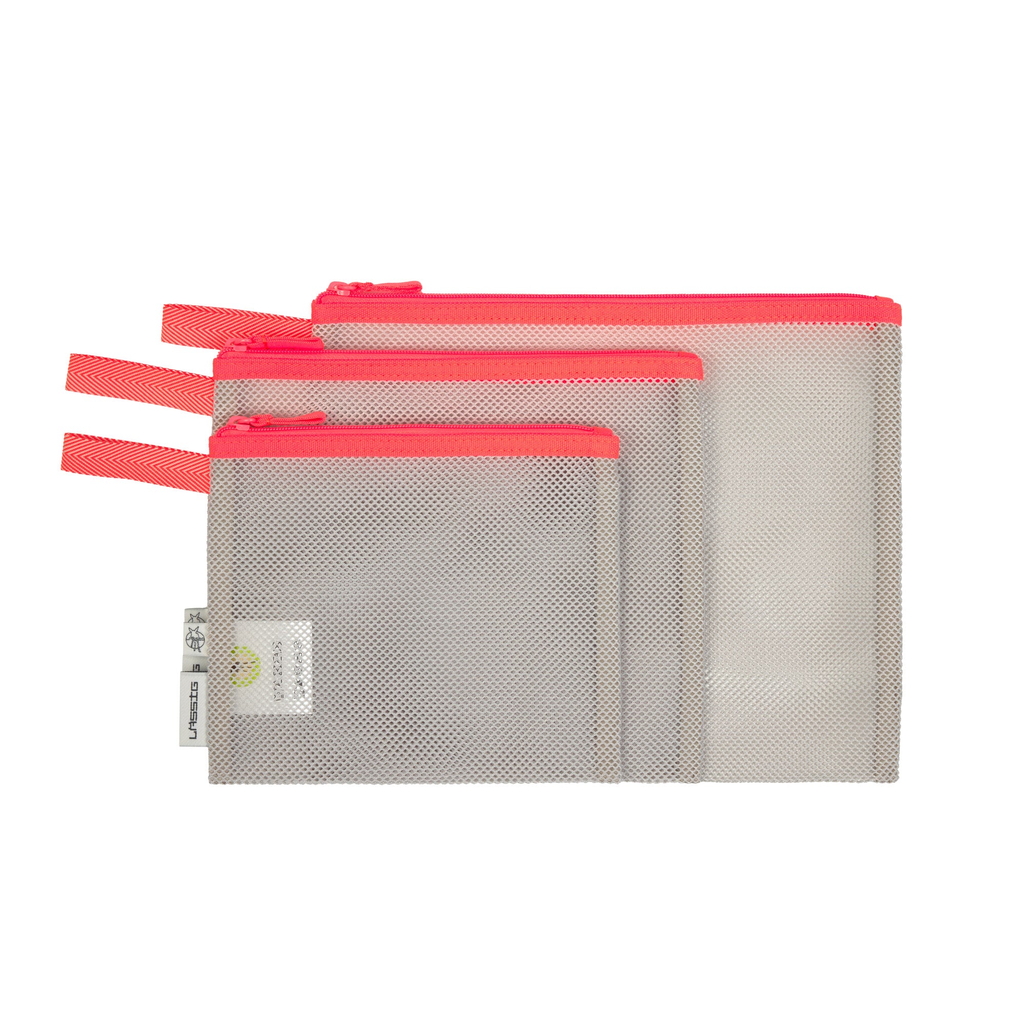 LÄSSIG Netztasche Mesh Bags Neon Orange Equipmenttasche für unterwegs