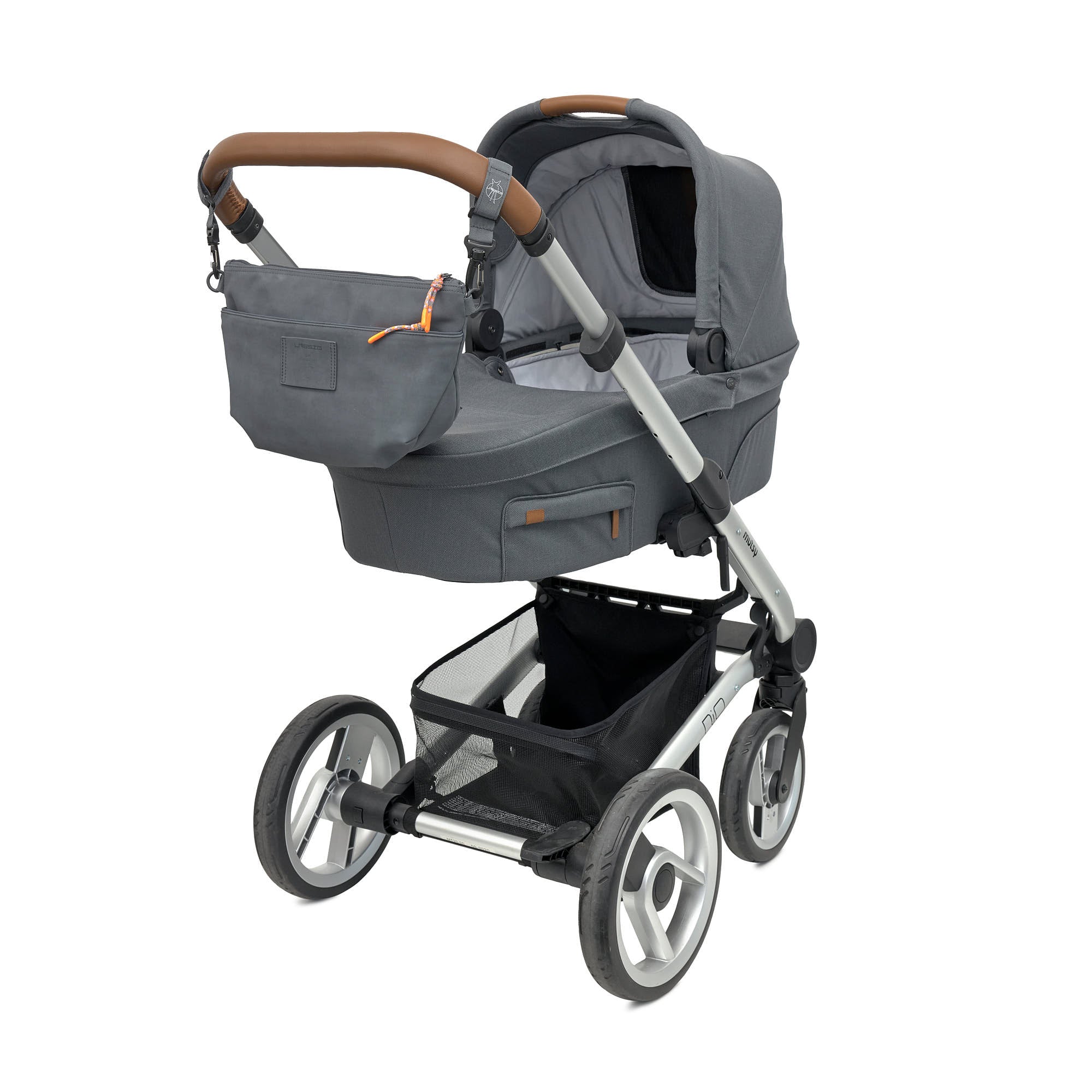 LÄSSIG Organizer Bum Bag Anthrazit Crossbody Bag wasserabweisend Kinderwagen