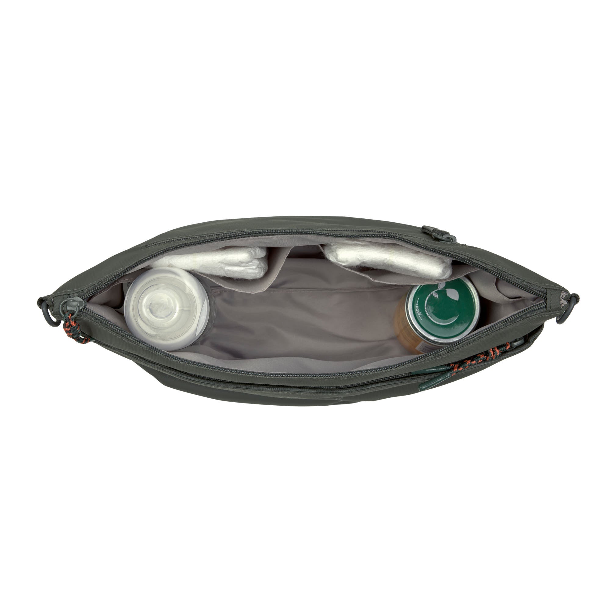LÄSSIG Organizer Bum Bag Dunkelgrün Tasche für Kinderwagen wasserdicht