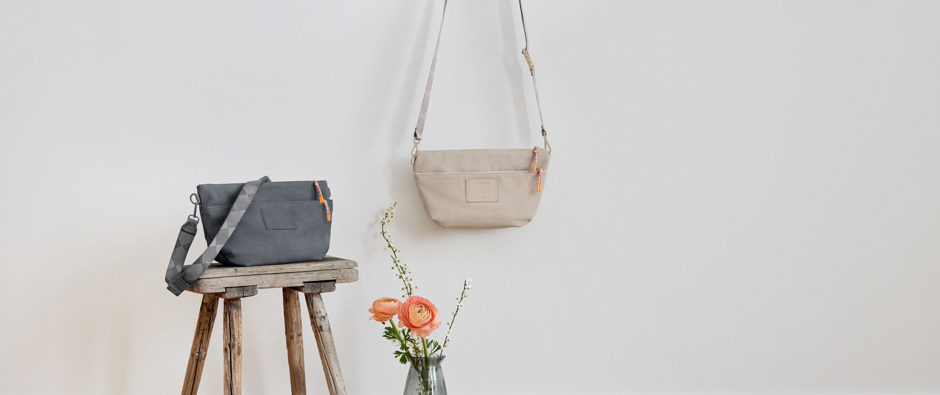 LÄSSIG Organizer Bum Bag Humus Tasche für Kinderwagen wasserdicht