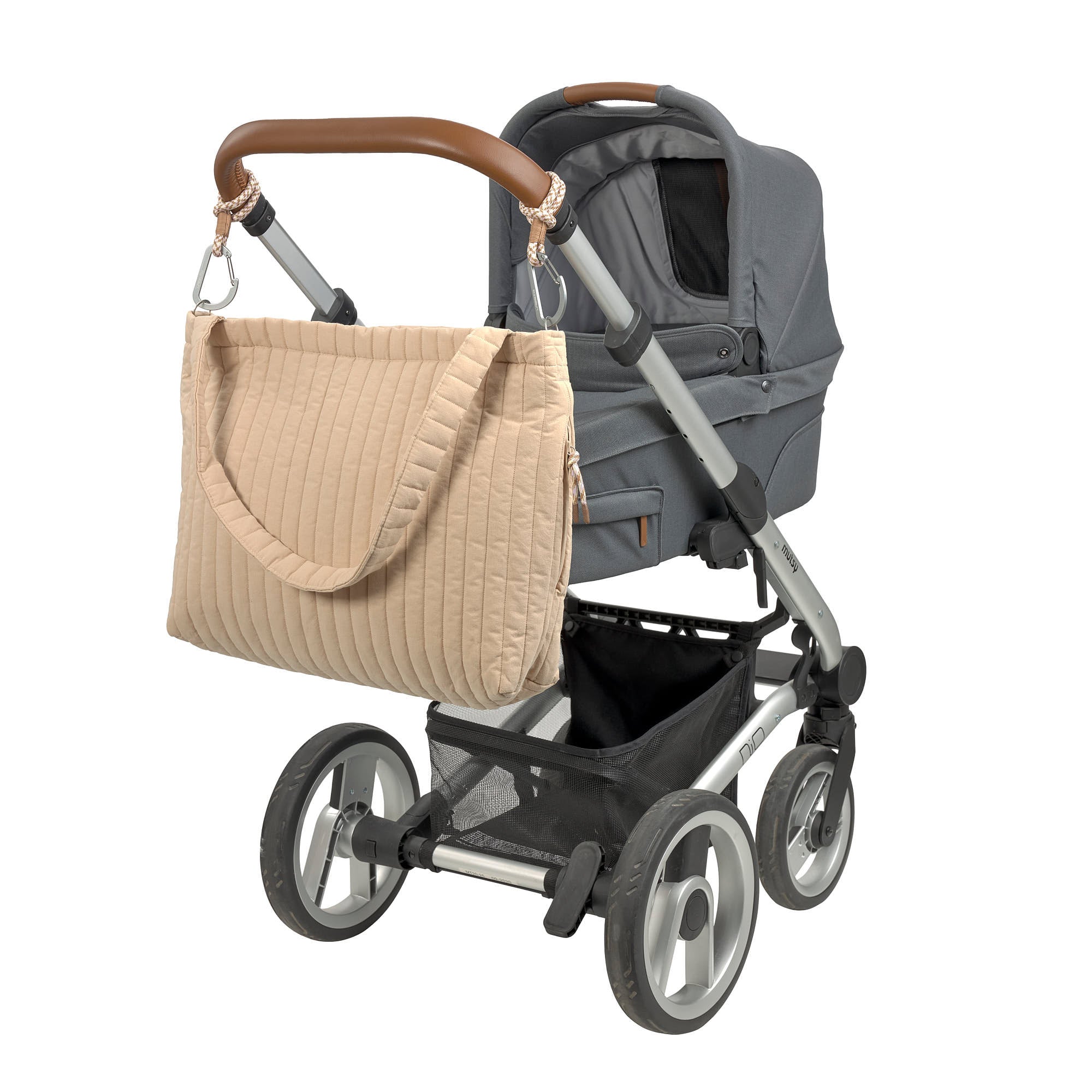 LÄSSIG Shopper MIX Beige Shopper Kinderwagen wasserabweisend