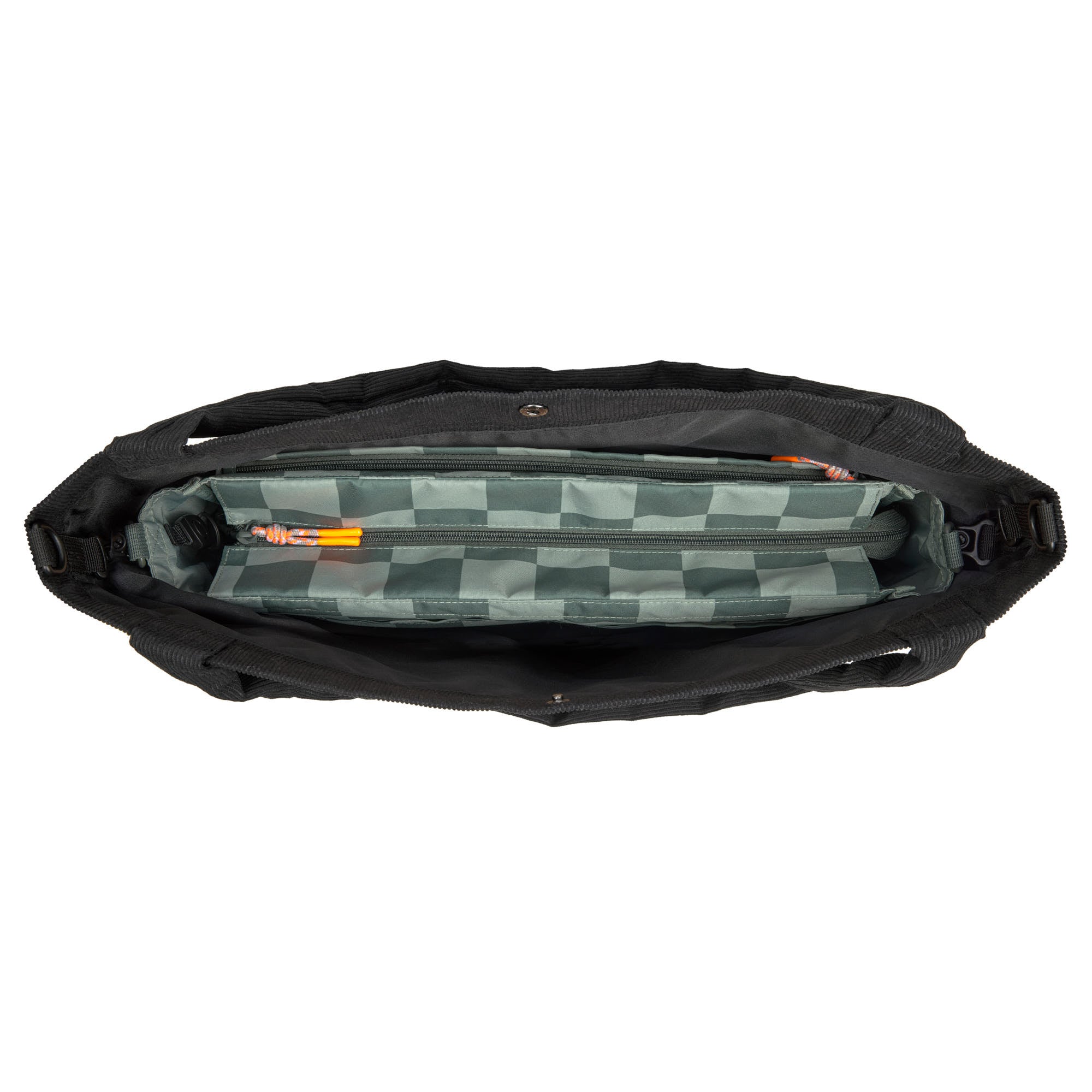 LÄSSIG Shopper MIX Cord Schwarz Equipmenttasche für unterwegs wasserabweisend