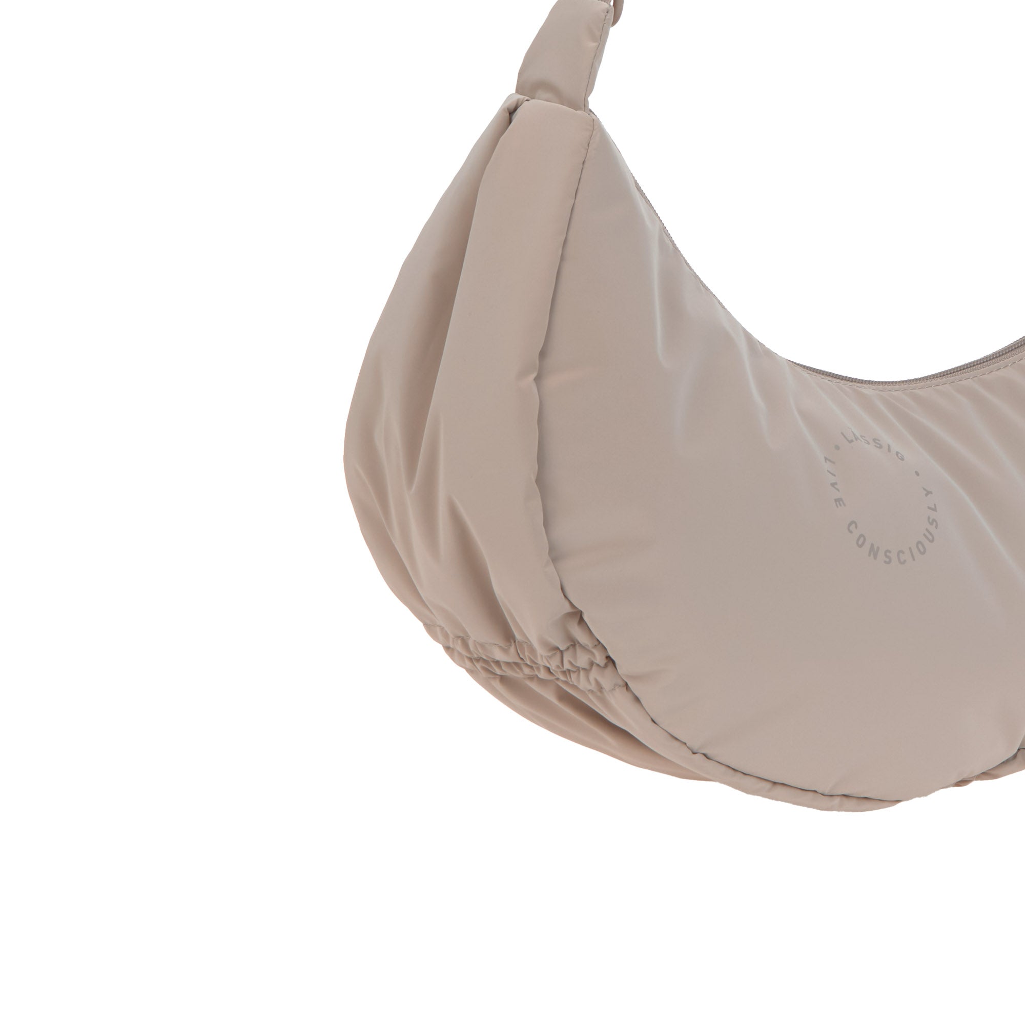 LÄSSIG Umhängetasche Stretch Up Bum Bag Beige Gassi Bag für unterwegs