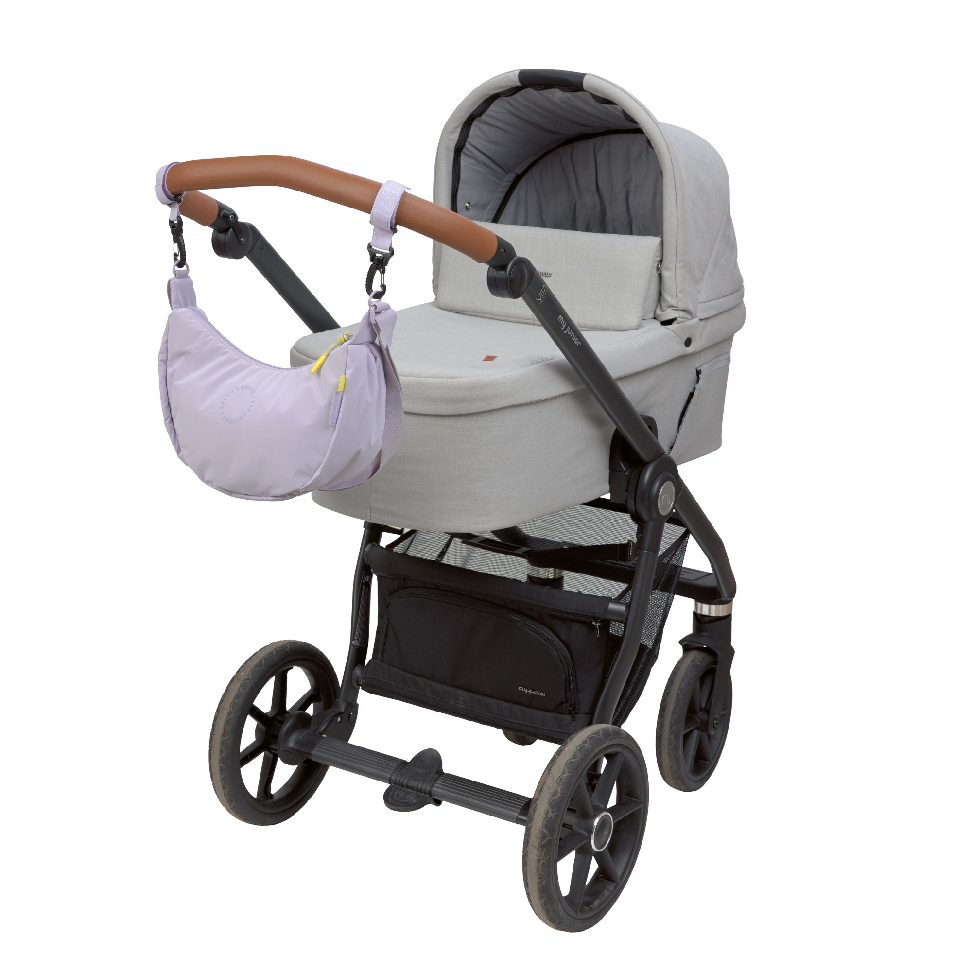 LÄSSIG Umhängetasche Stretch Up Bum Bag Lila Equipmenttasche Zubehör Kinderwagen
