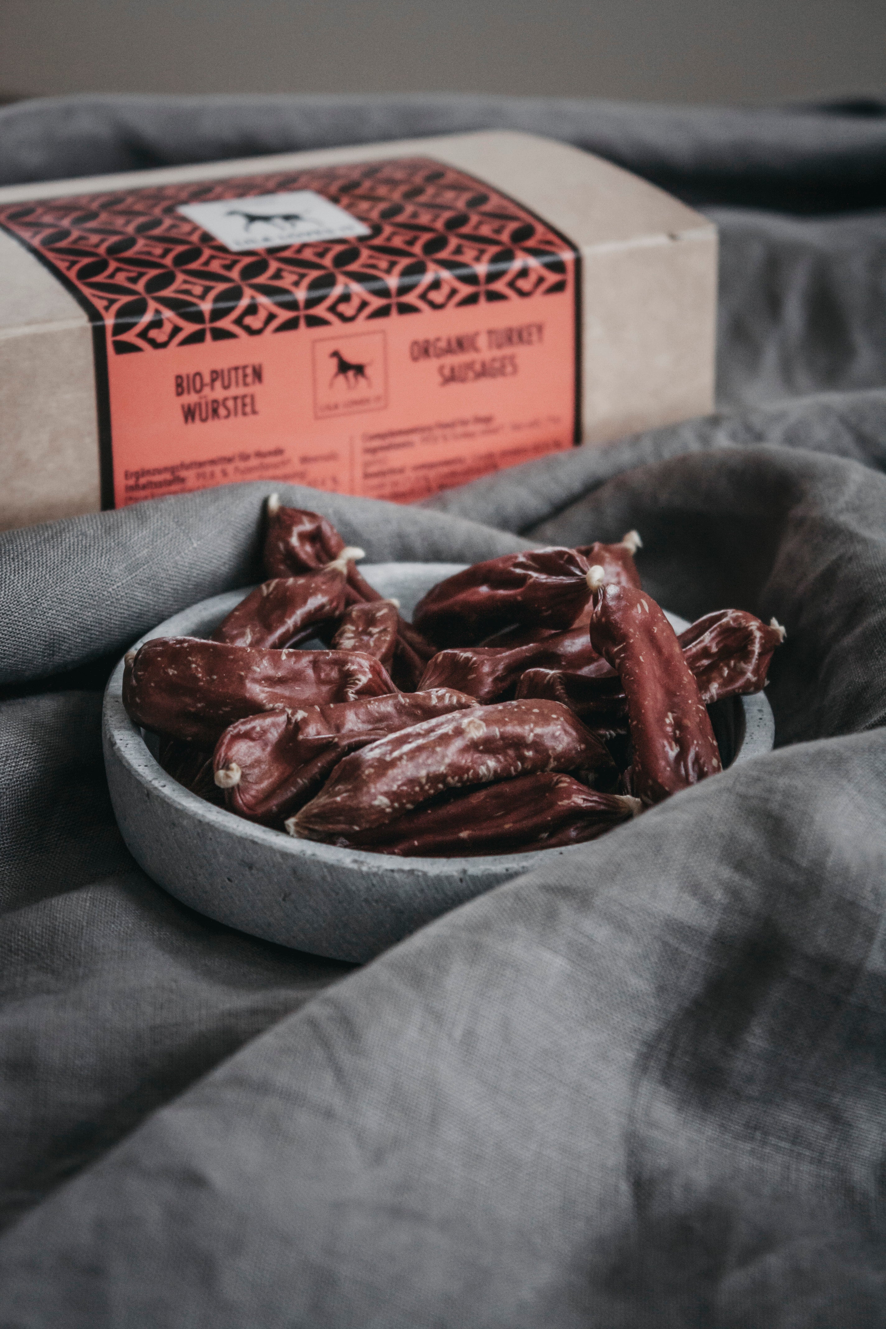 LILA LOVES IT Bio-Putenwürstel Bio Hundefutter