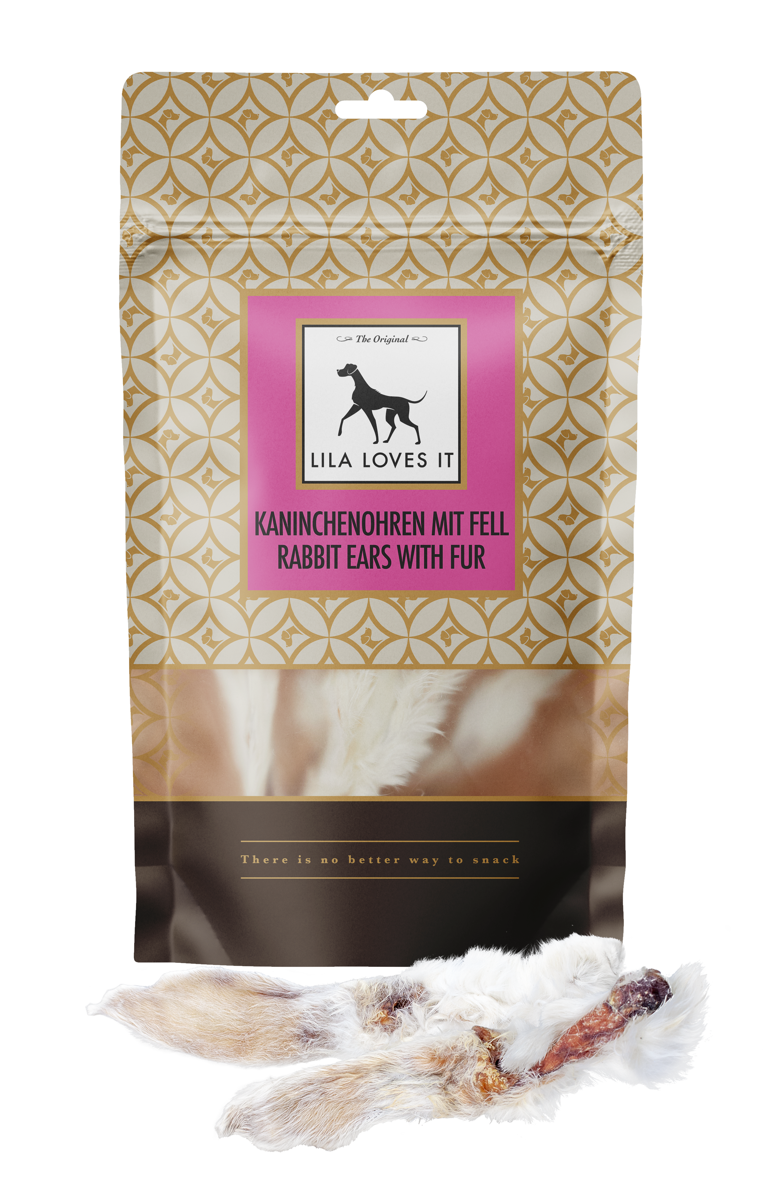 LILA LOVES IT Kaninchenohren mit Fell