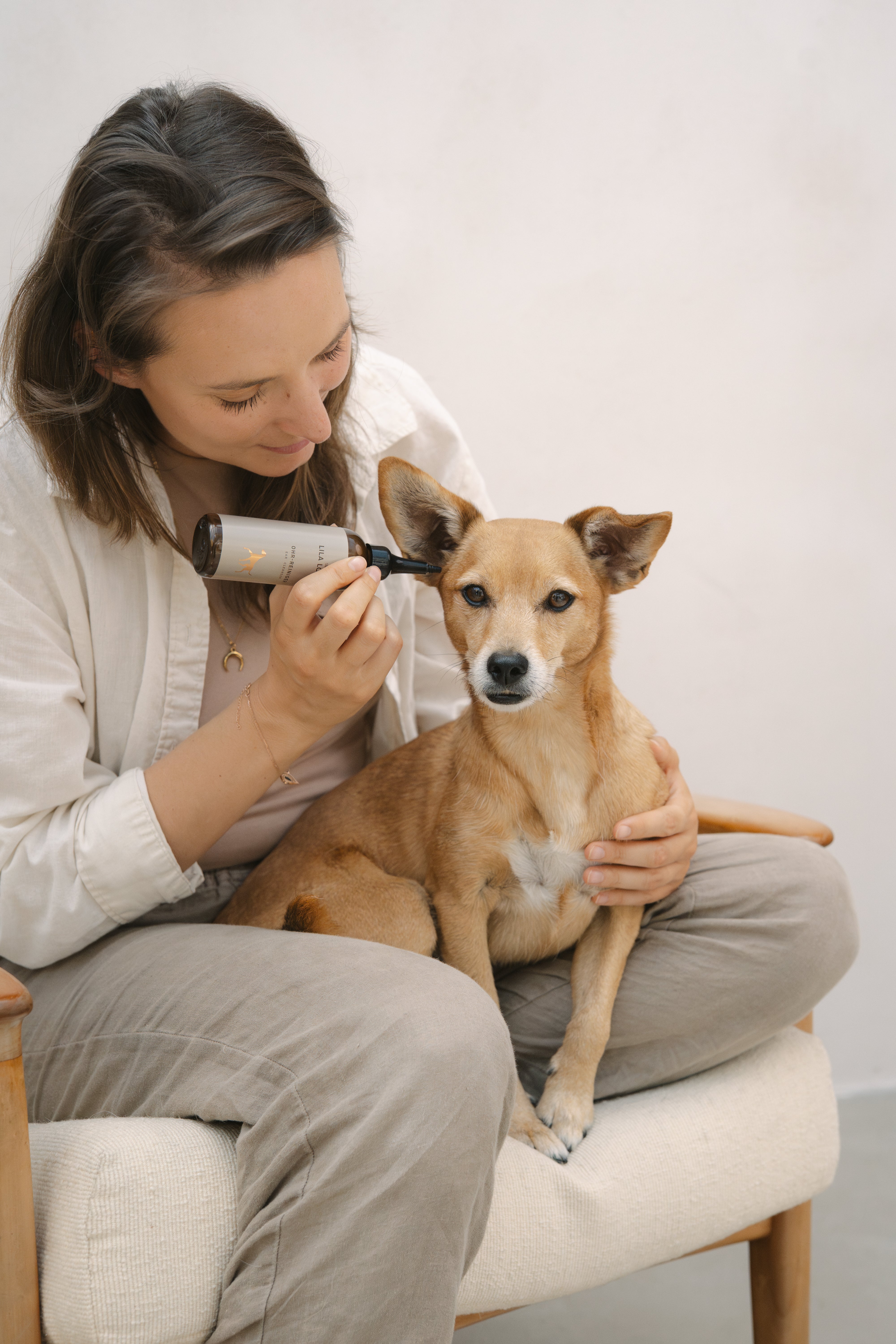 LILA LOVES IT Ohr-Reiniger Ohr-Reiniger für Hunde Ohrenpflege für Hunde