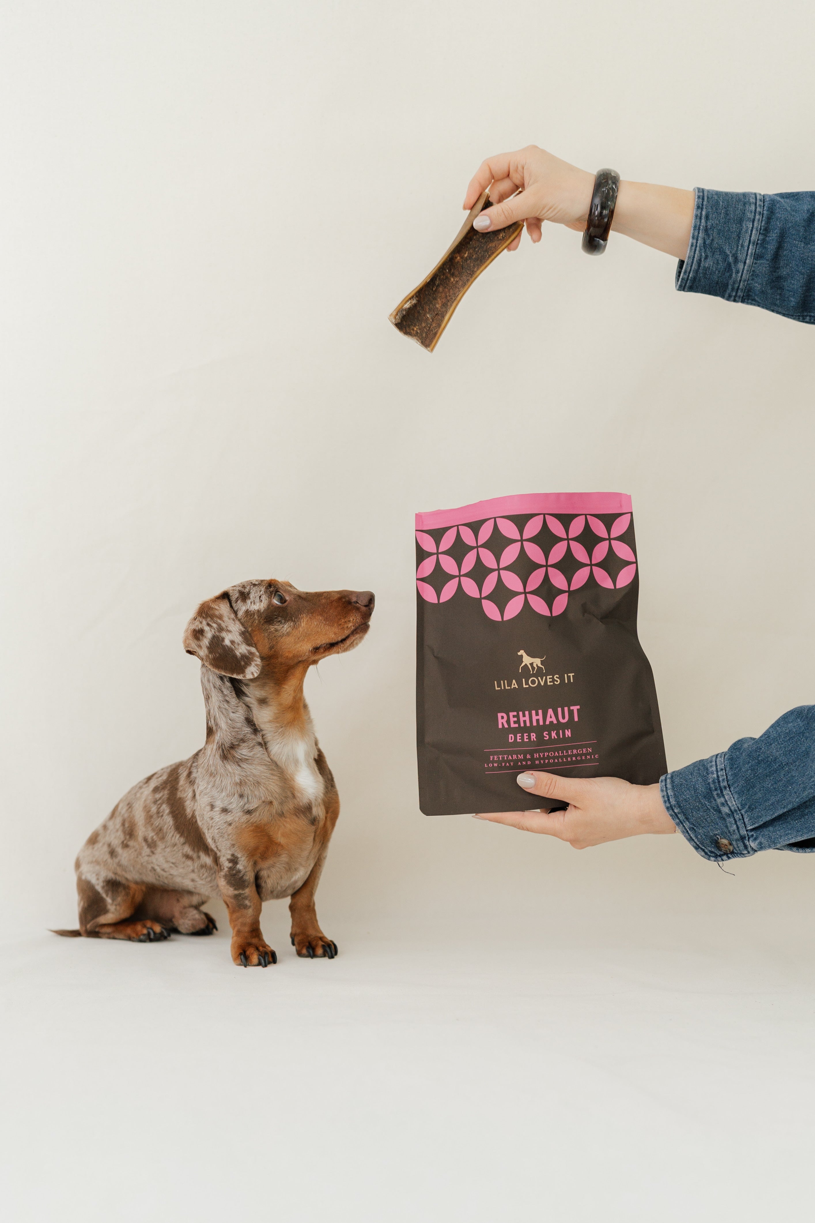 LILA LOVES IT Reh-Haut Hundesnack