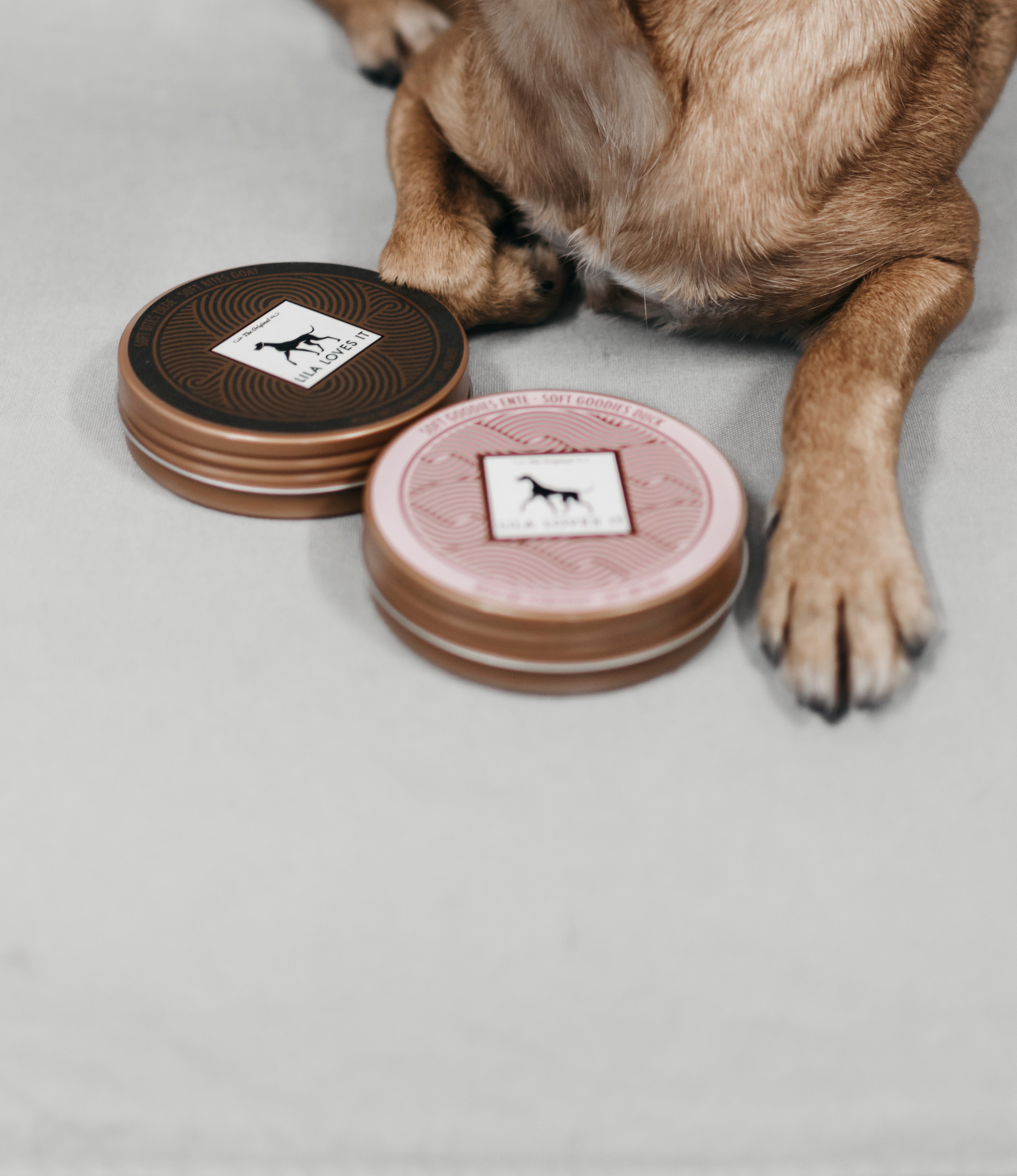 LILA LOVES IT Soft Bites Ziege Hundeleckerli fuers Hundetraining